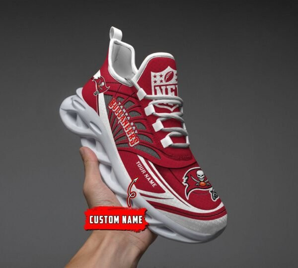 Tampa Bay Buccaneers Black Max Soul Shoes 2026 Versions Custom Name 637