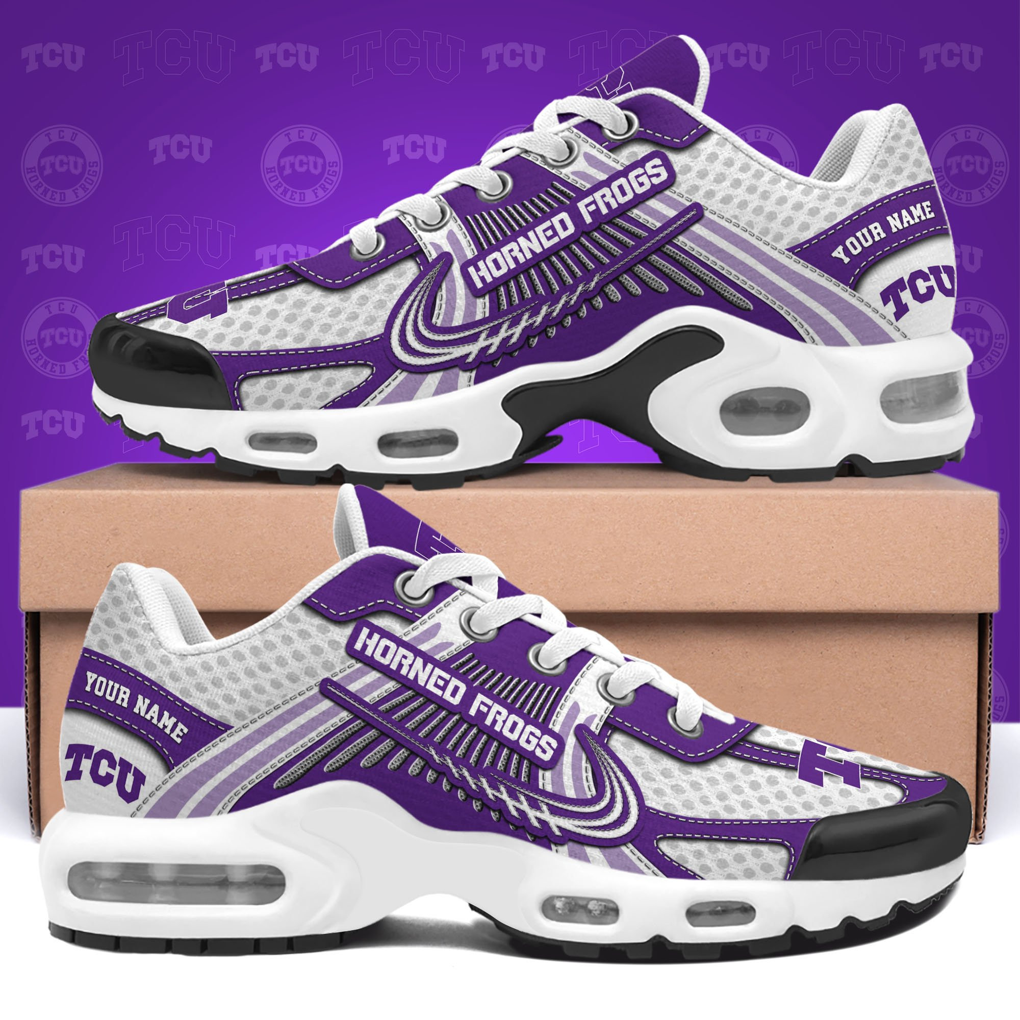 tcu horned frogs tn shoes custom your name sport shoes 2249 p1eb7