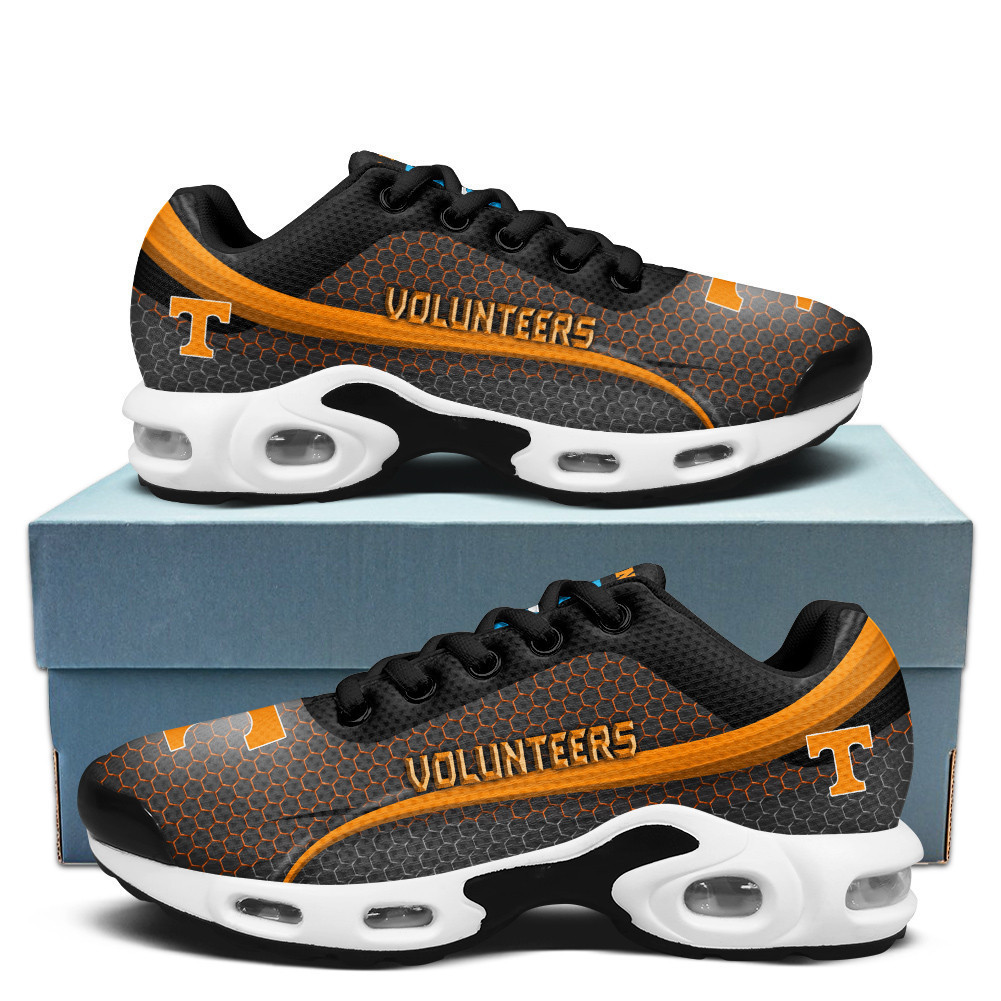 Tennessee Personalized Name Team Colors Wave Line Beehive Pattern TN Shoes Air Cushion Sneakers