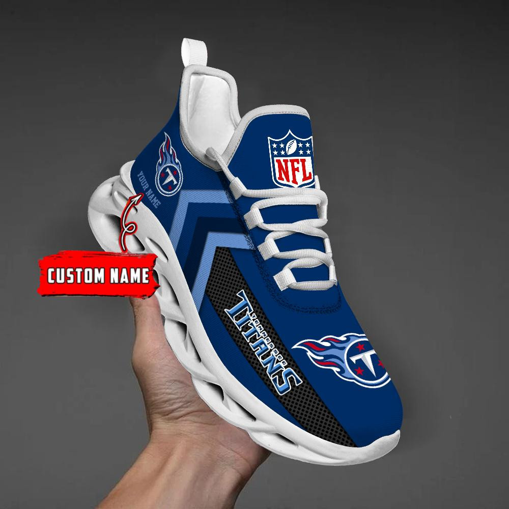 Tennessee Titans Black Max Soul Shoes 2026 Versions Custom Name 638