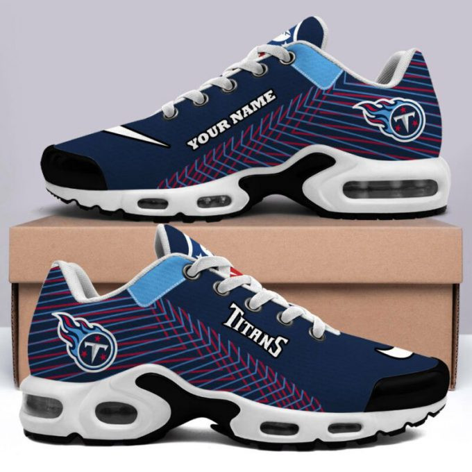 tennessee titans custom name logo air max shoes air cushion sneakers 6434 7g2gq