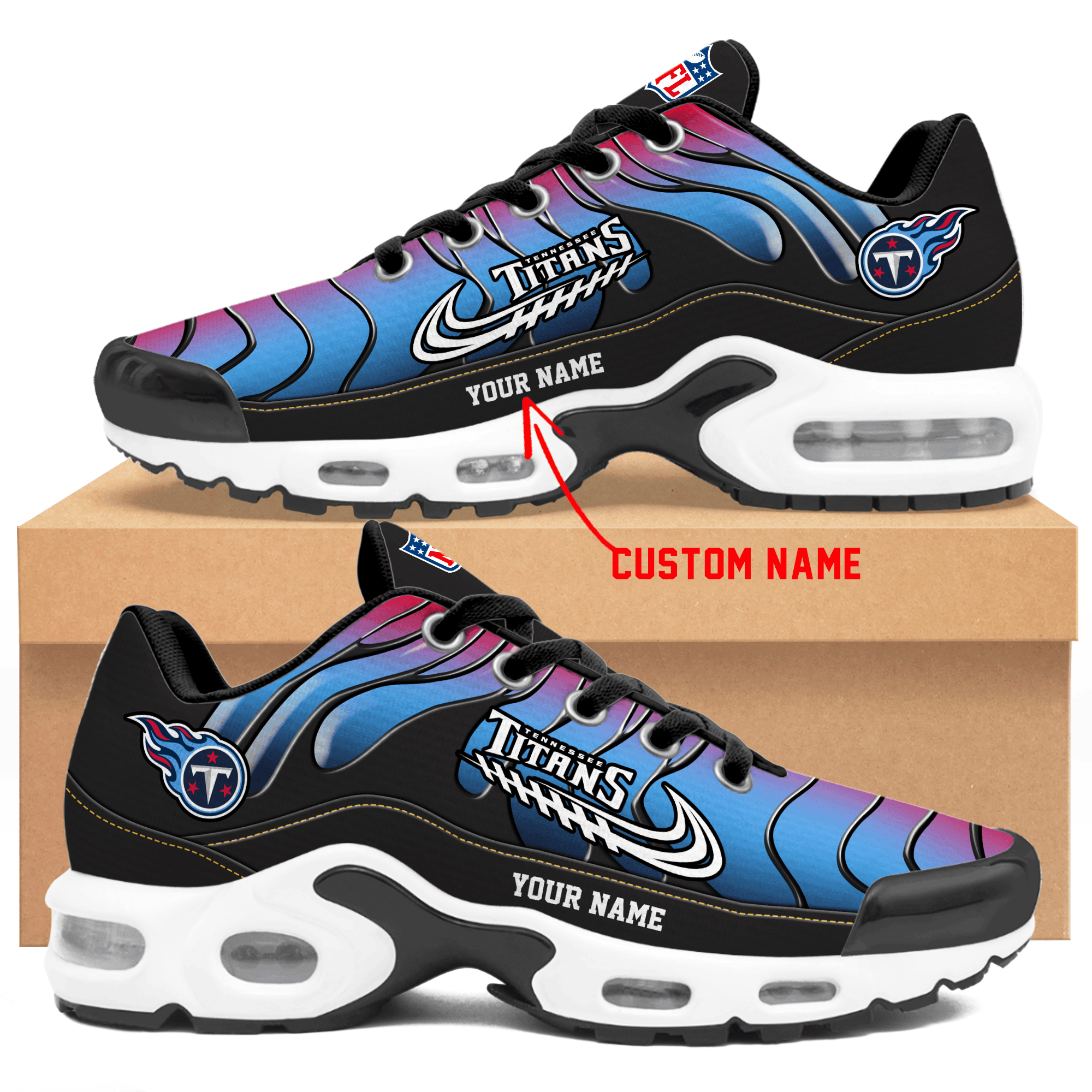 Tennessee Titans  Personalized Air Max Shoes TD