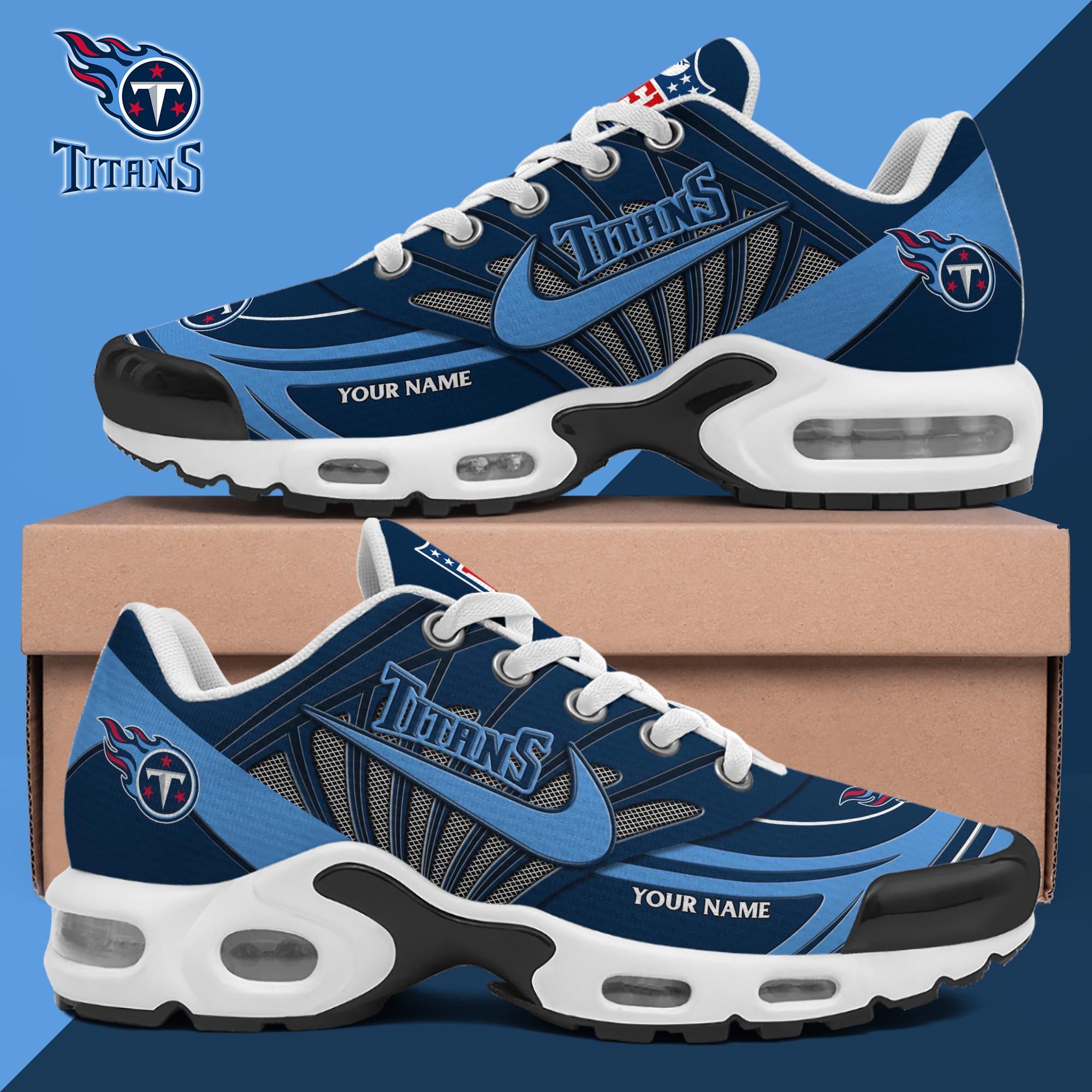 Tennessee Titans TN Shoes 2026 Version Custom Your Name 582
