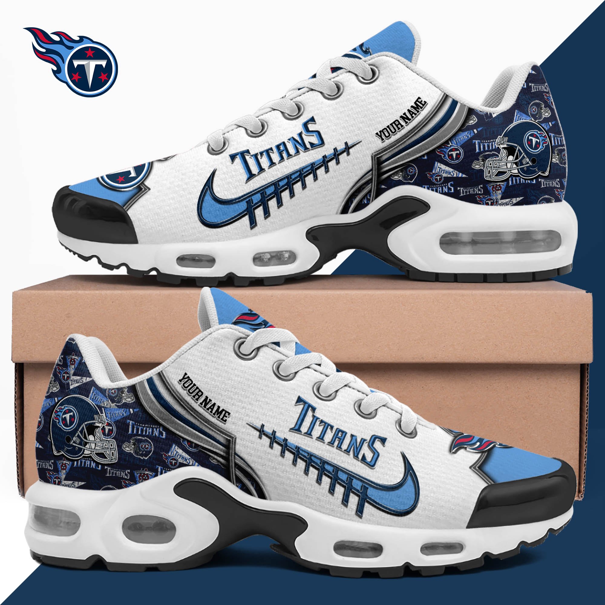 Tennessee Titans TN Shoes 2026 Version Custom Your Name 642