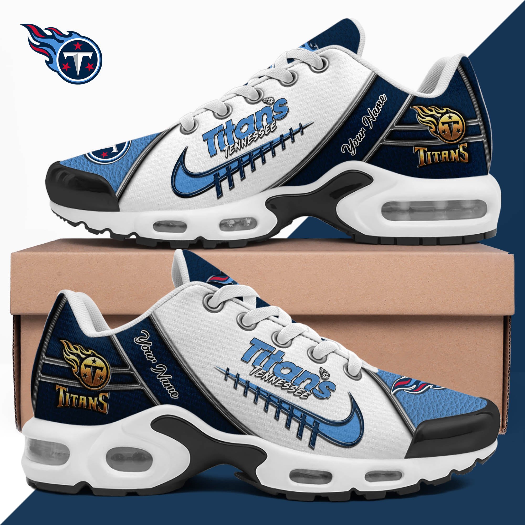 Tennessee Titans TN Shoes 2026 Version Custom Your Name, Football Team Shoes 516