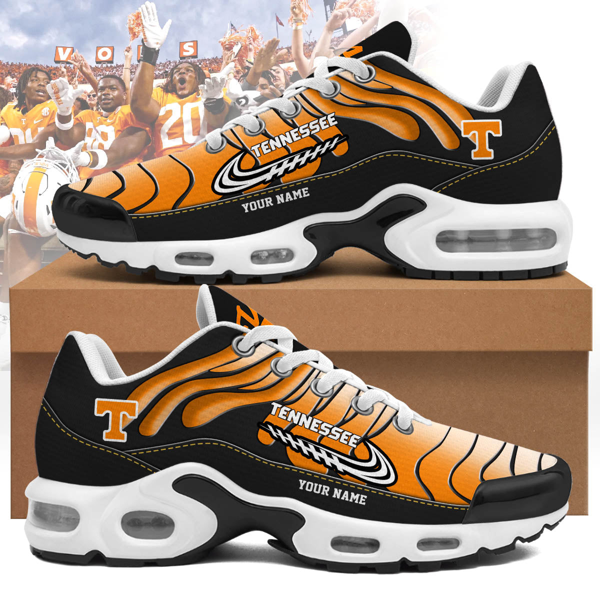 tennessee volunteers personalized air max shoes 5250 i8j5o