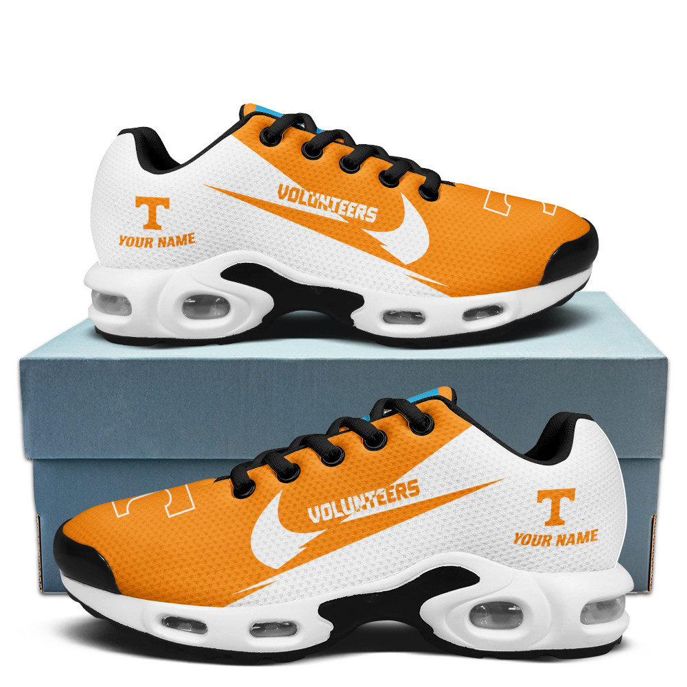 Tennessee Volunteers Personalized Name Team Logo Wings Of God Pattern TN Air Max Shoes Air Cushion Sneakers