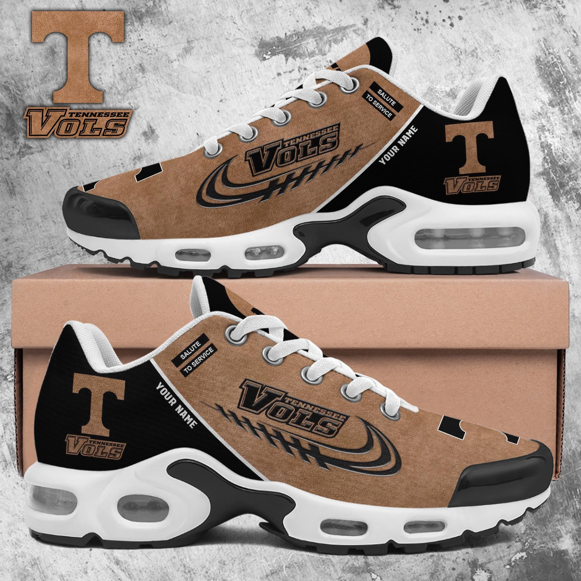Tennessee Volunteers TN Shoes 2026 Version Custom Name, Shoes For Football Fans, Fan Gifts PH637