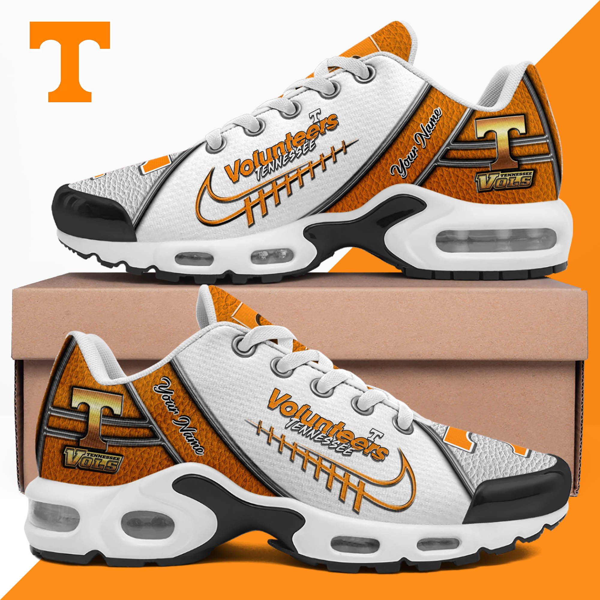 Tennessee Volunteers TN Shoes 2026 Version Custom Your Name, Football Team Shoes 516