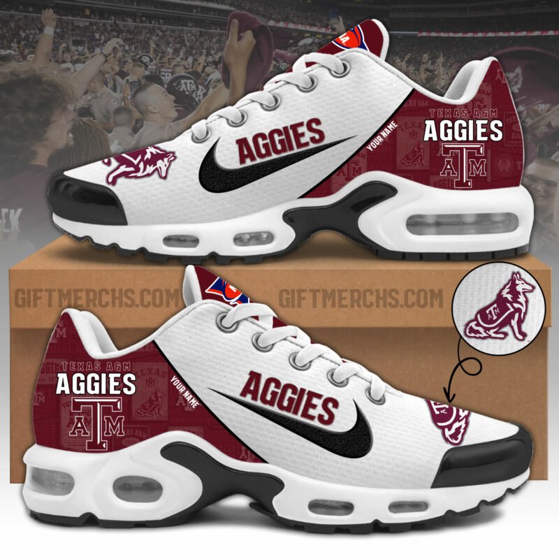 Texas A#038Ampm Aggies TN Shoes 2026 Version Custom Name, Shoes For Sport Fan, Sport Gifts PH270