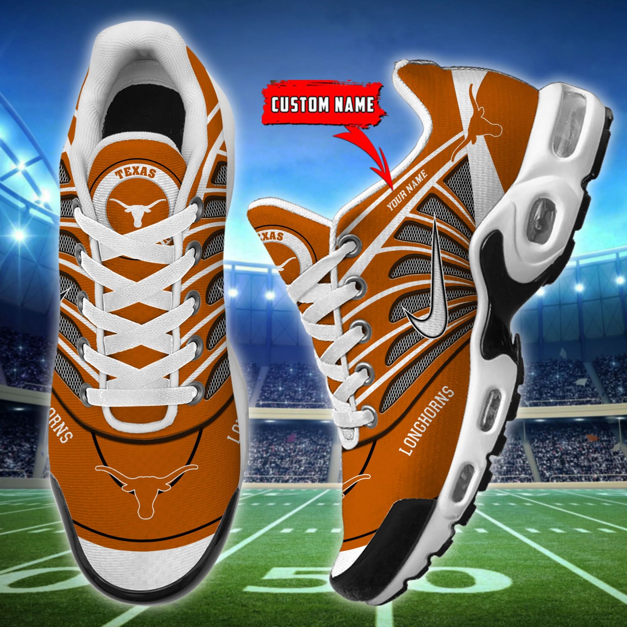 Texas Longhorns  Air Max Plus Shoes - Limited
