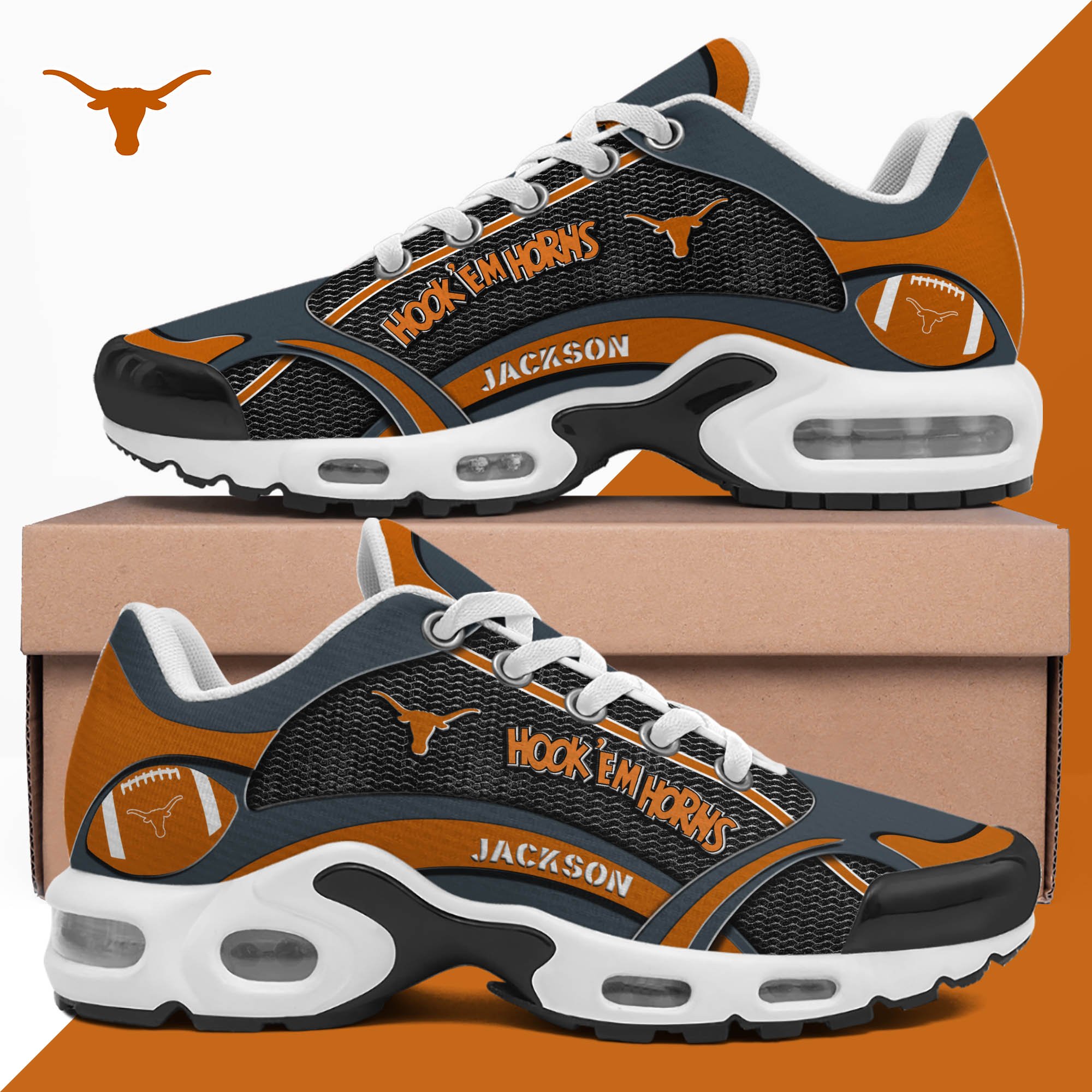 texas longhorns team tn shoes 2026 version custom name 889 8649 gan3m