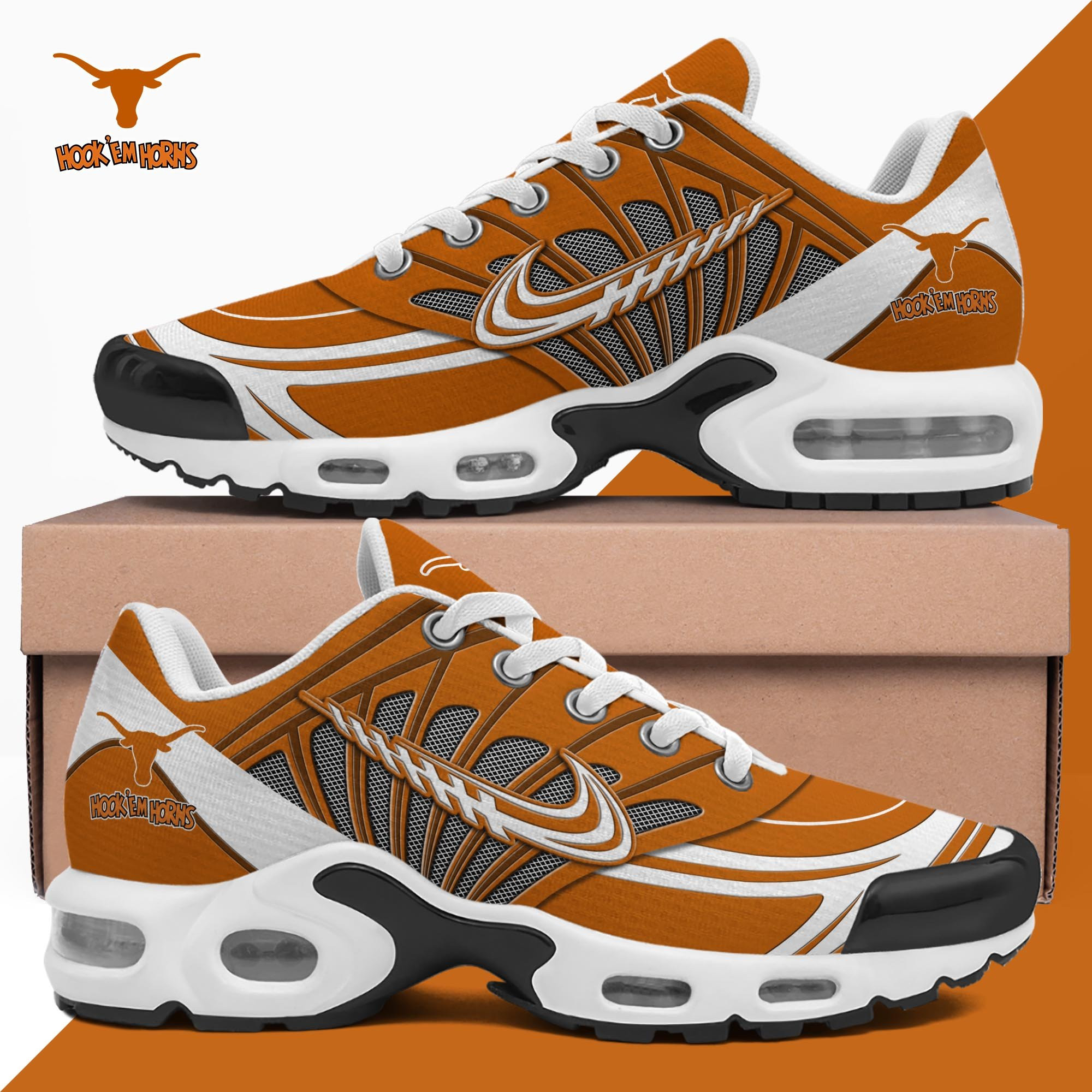 Texas Longhorns TN Shoes 2026 Version Custom Name 135