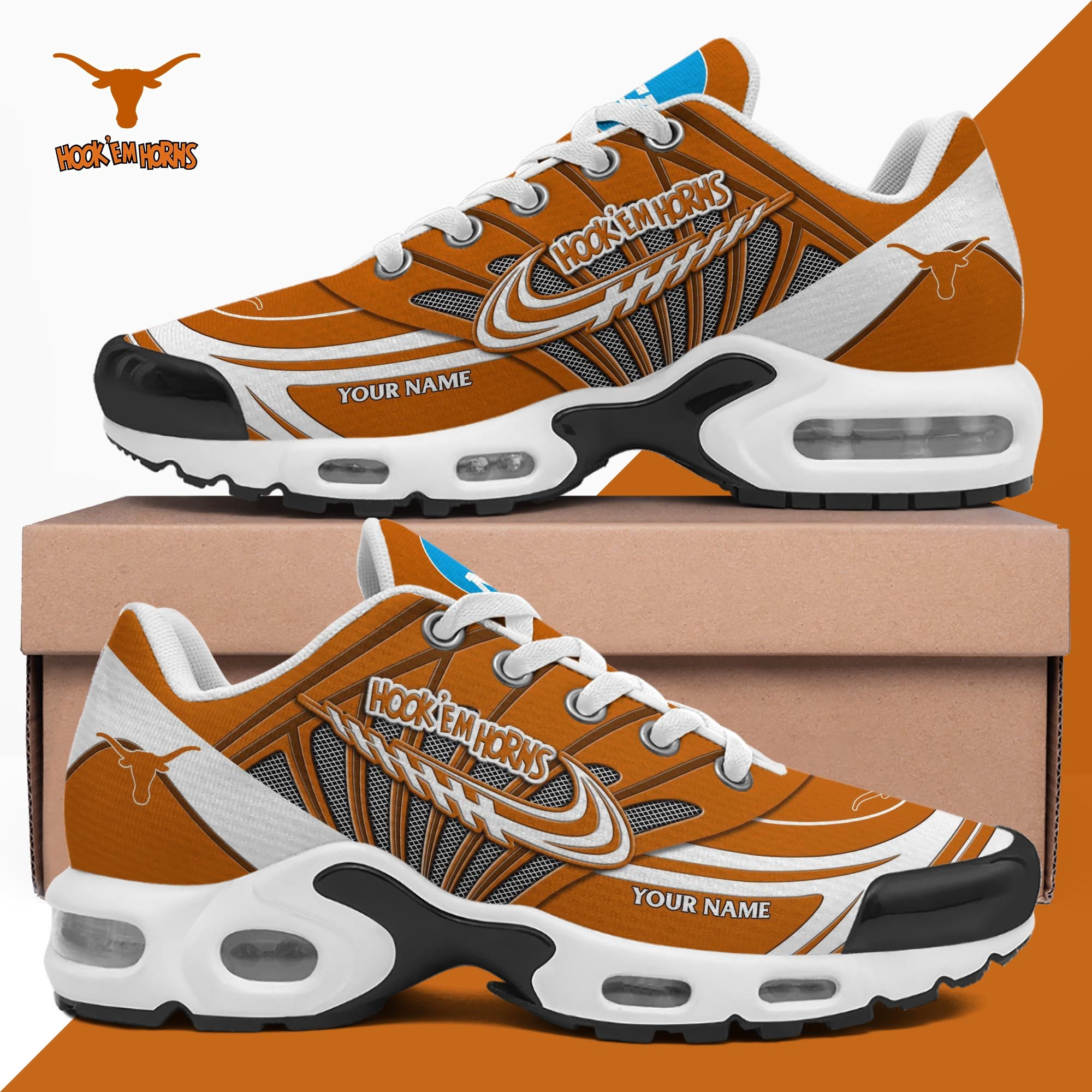 Texas Longhorns TN Shoes 2026 Version Custom Your Name 594