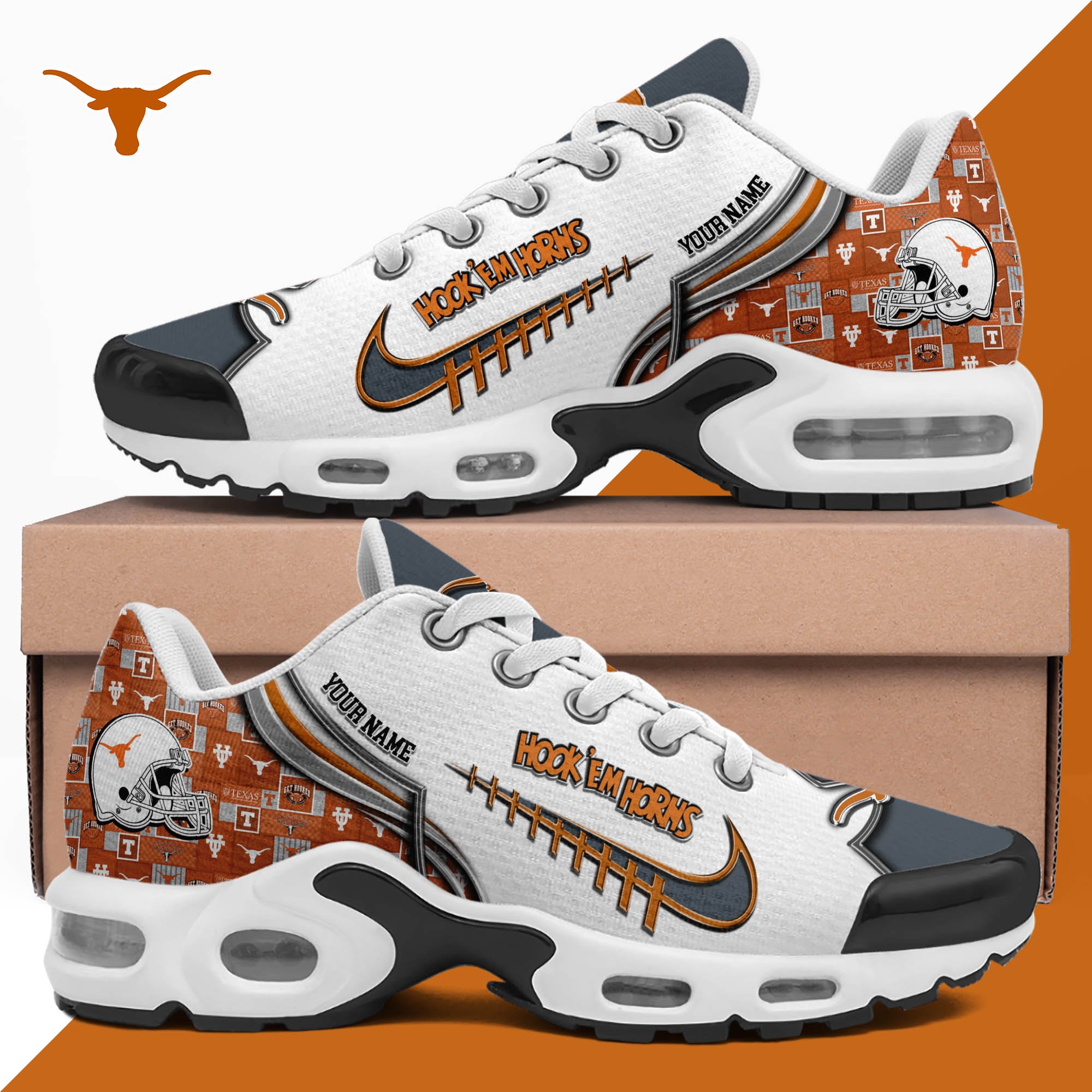 Texas Longhorns TN Shoes 2026 Version Custom Your Name 642