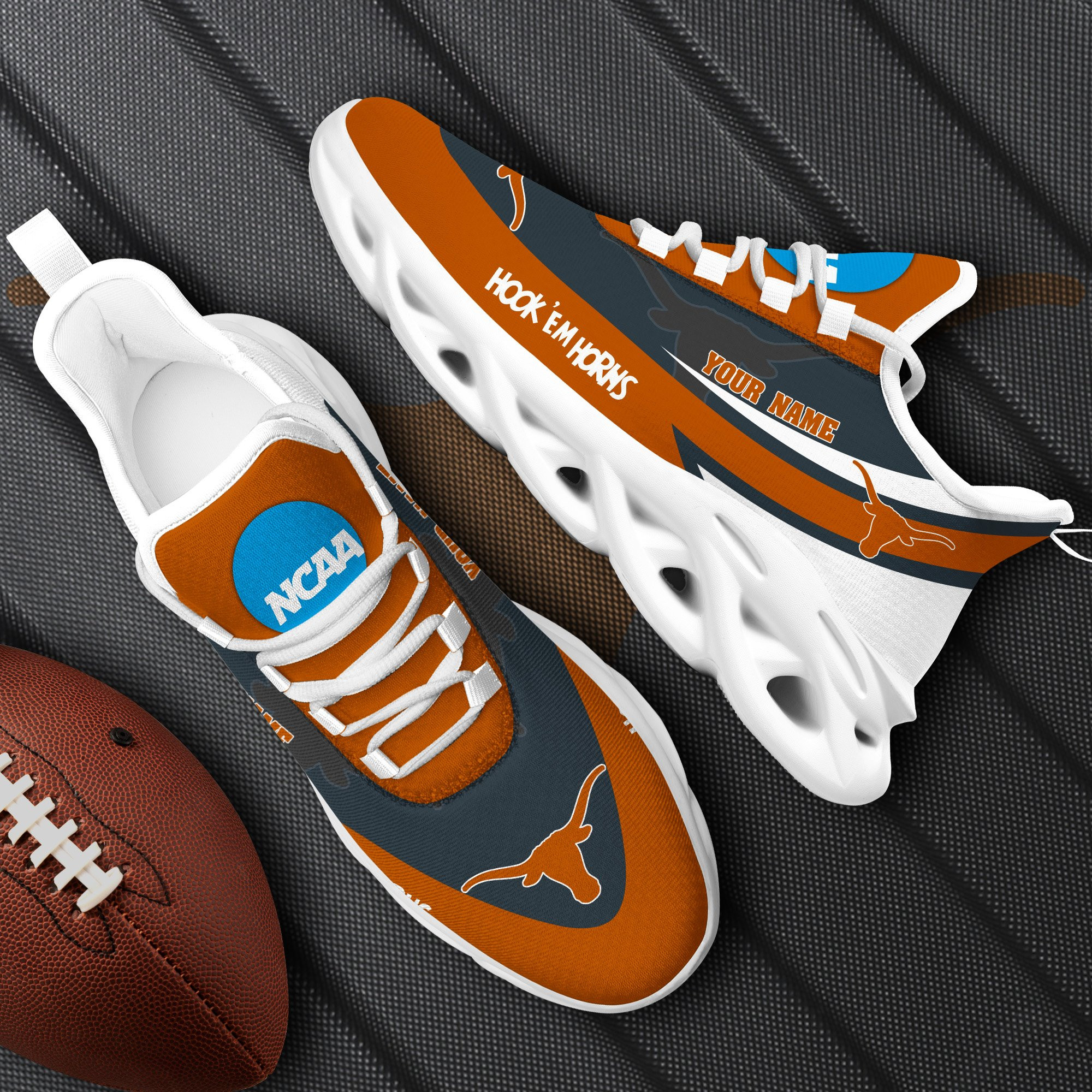 texas longhorns white max soul shoes 2026 versions custom your name sports gift for fan ph019 4297 vnpys
