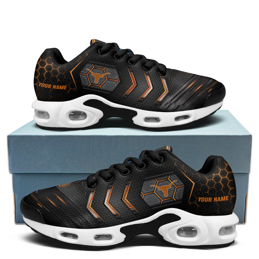 Texas Personalized Name Team Colors Arrow Line Beehive Pattern TN Air Max Shoes Air Cushion Sneakers