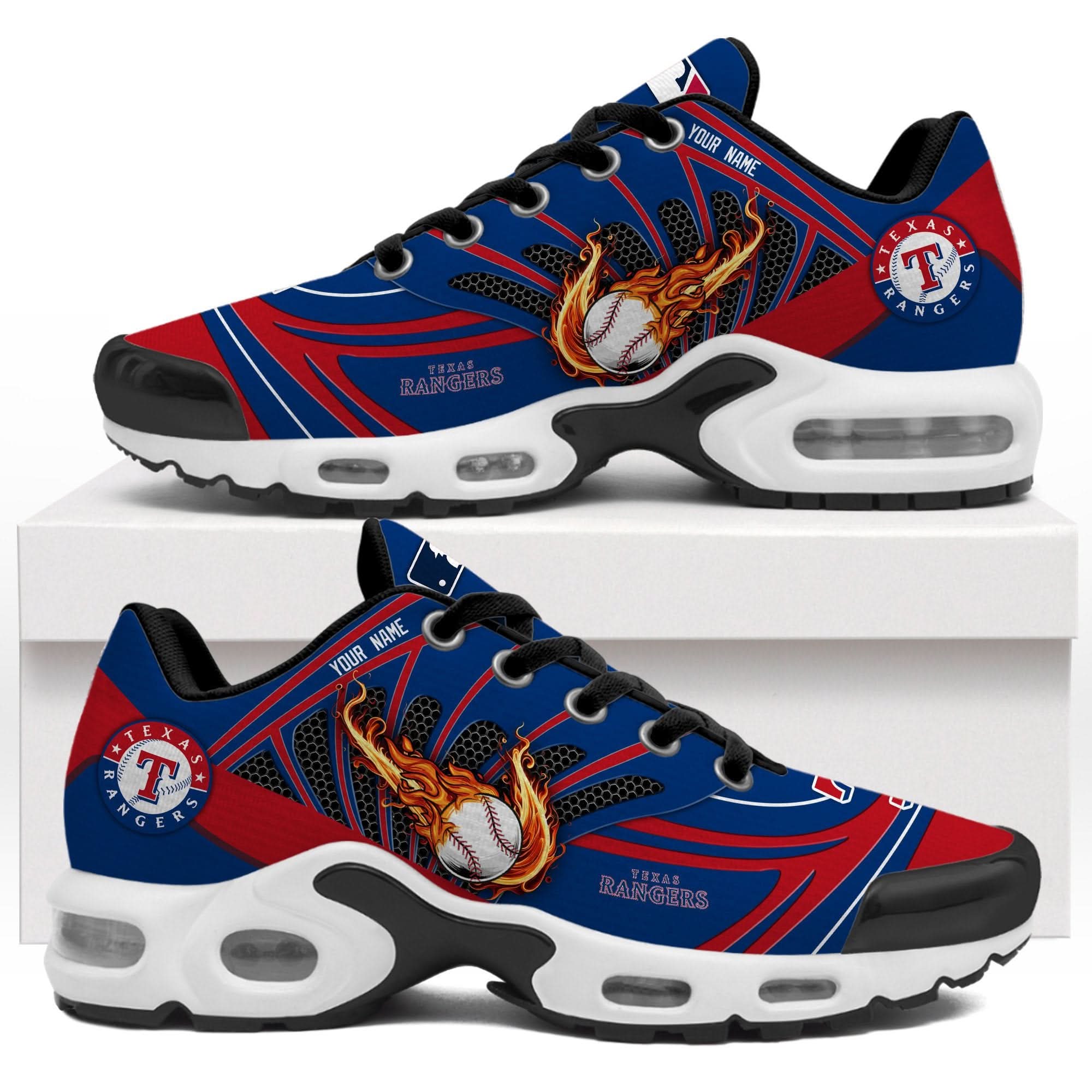 Texas Rangers  Personalized Air Max Shoes 