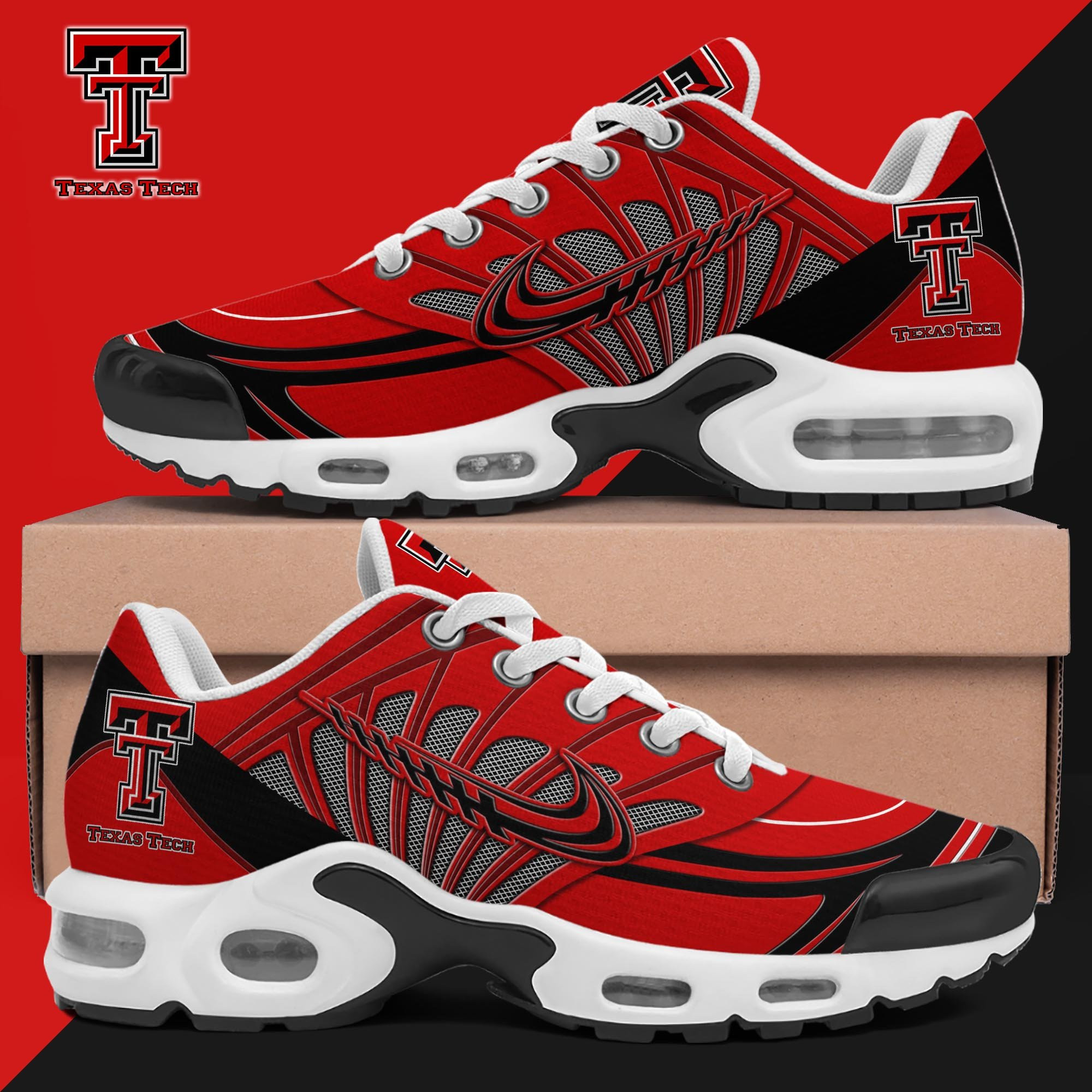 Texas Tech Red Raiders TN Shoes 2026 Version Custom Name 135