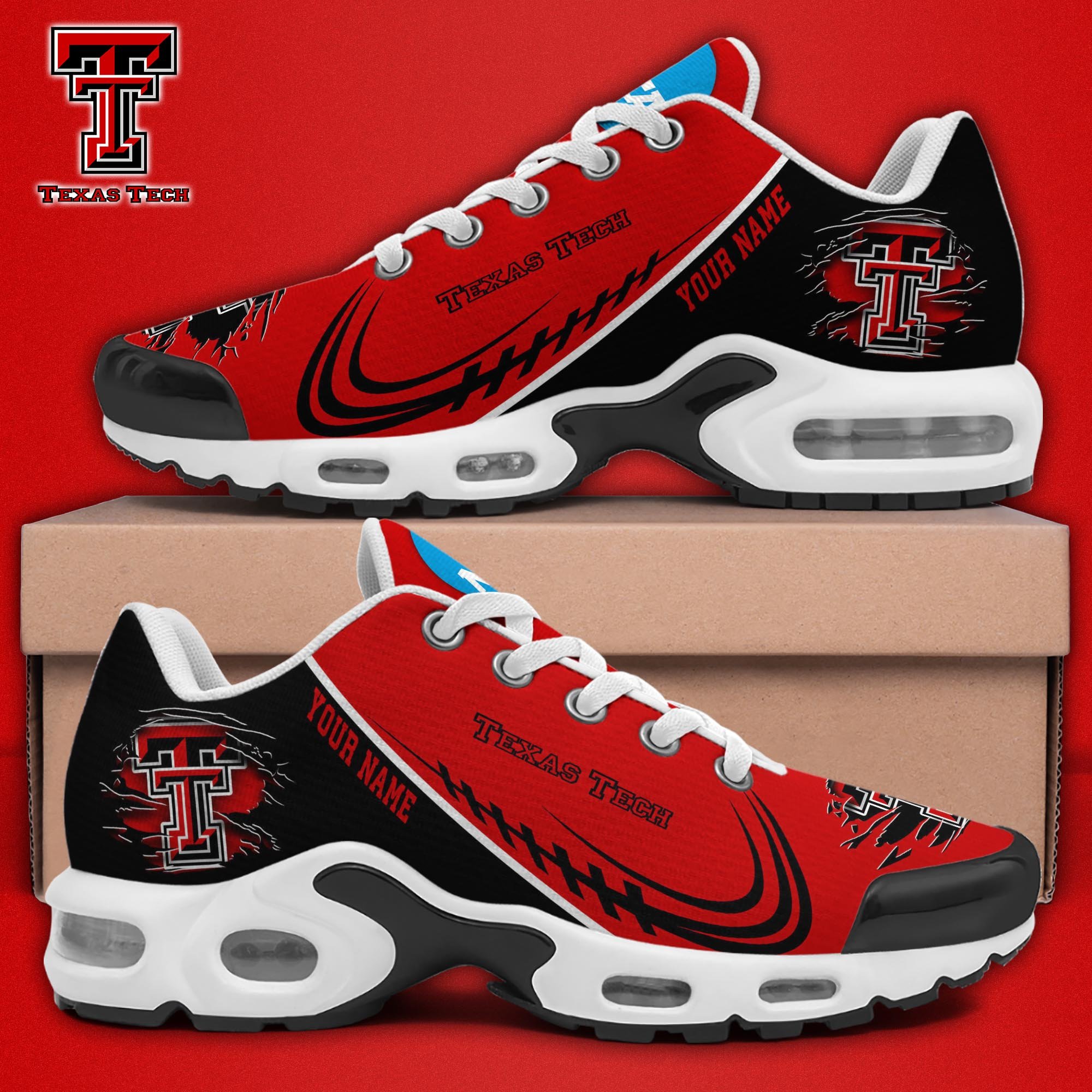 Texas Tech Red Raiders TN Shoes 2026 Version Custom Name 