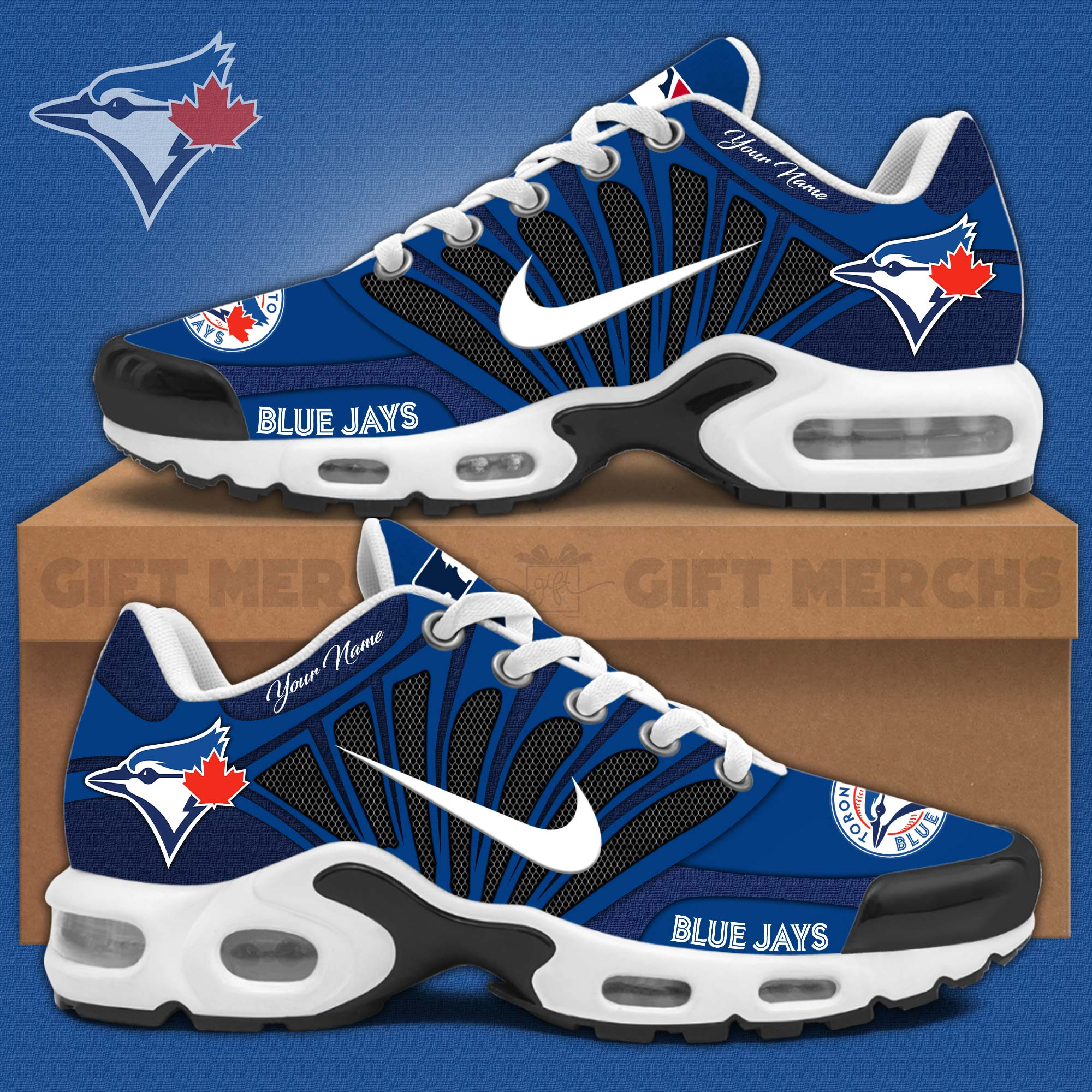 toronto blue jays tn air max plus shoes sneakers for men and women 7293 7bbn8