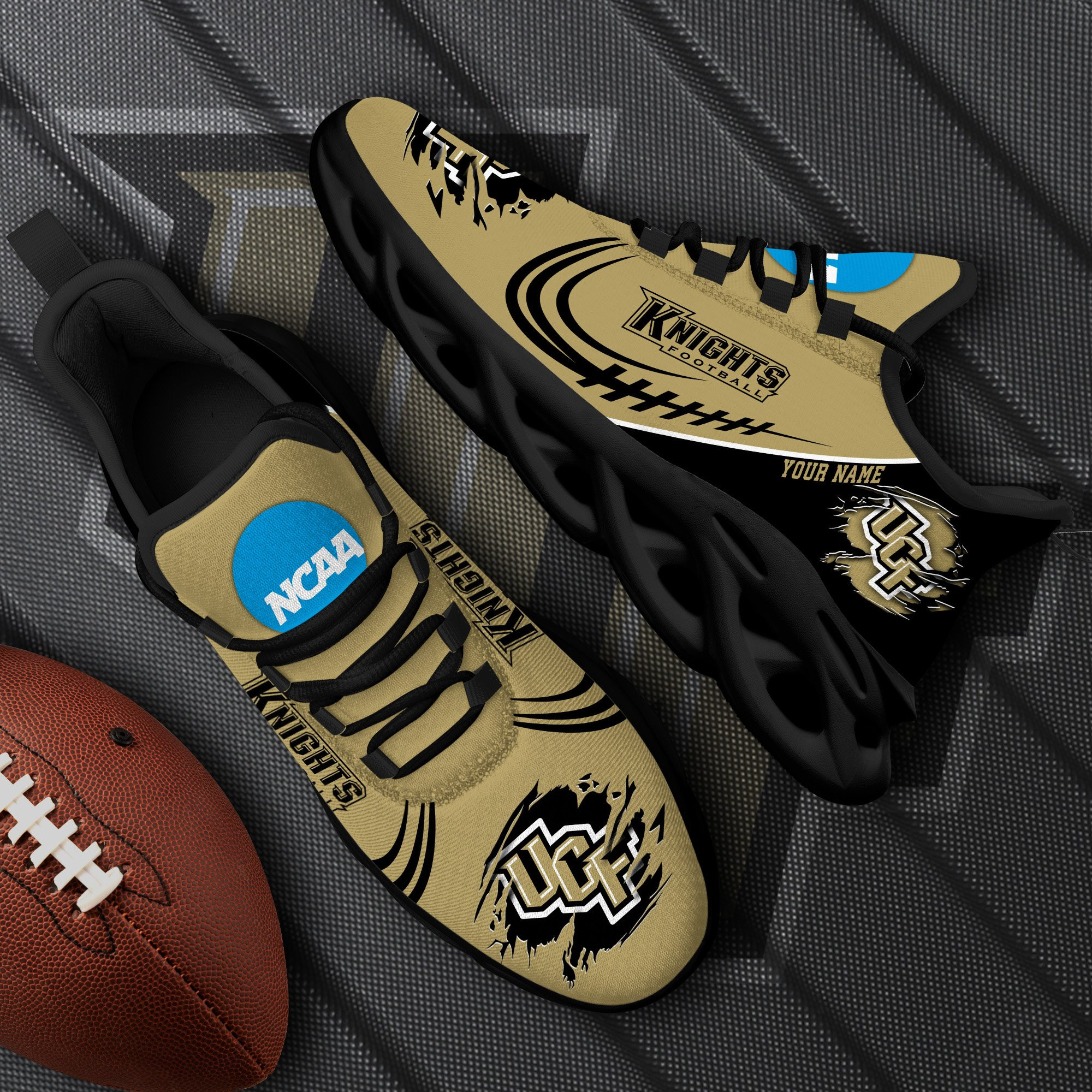 UCF Knights Black Max Soul Shoes 2026 Versions Custom Name 016