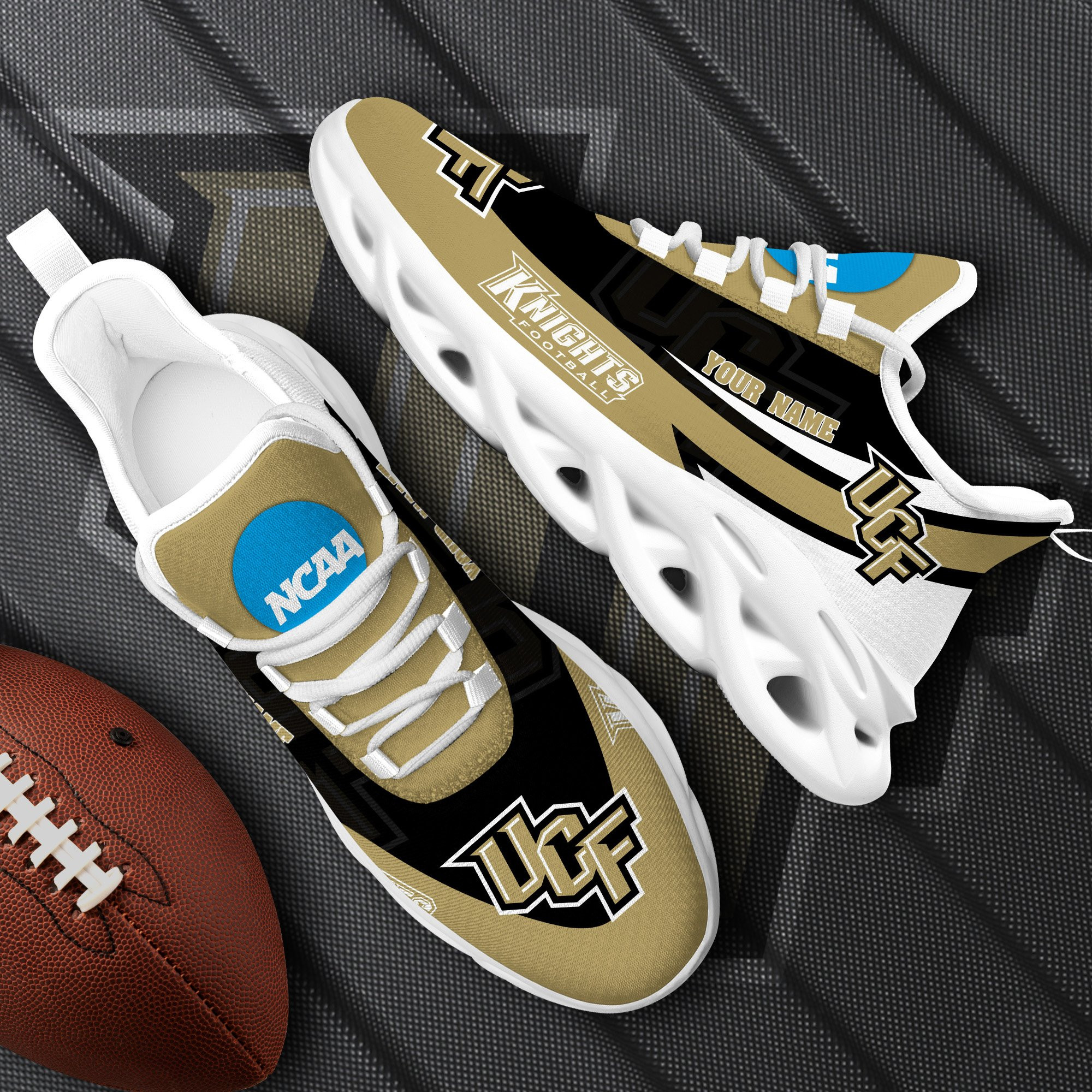 UCF Knights White Max Soul Shoes 2026 Versions Custom Your Name, Sports Gift For Fan PH019