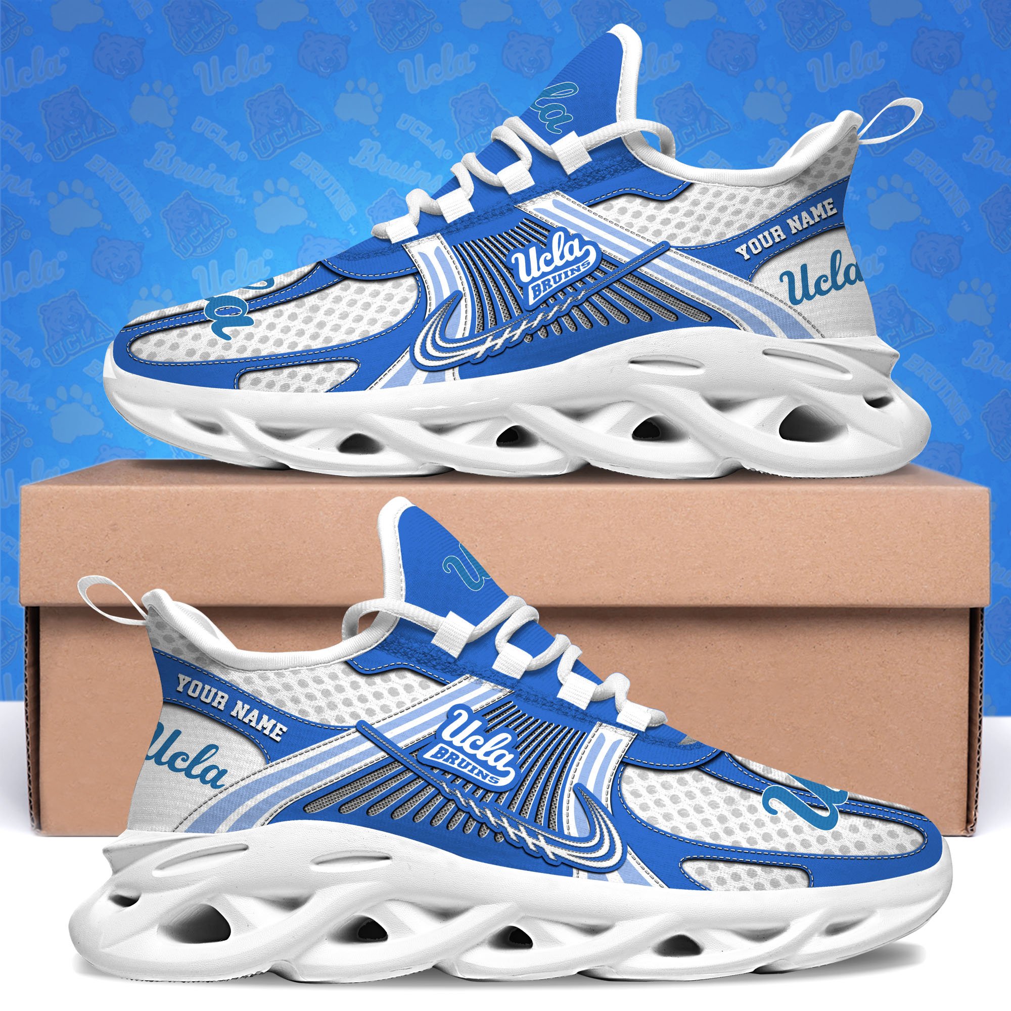 ucla bruins clunky sneakers custom your name sport sneakers sport gifts for fan gifts for him 9294 ddsrg