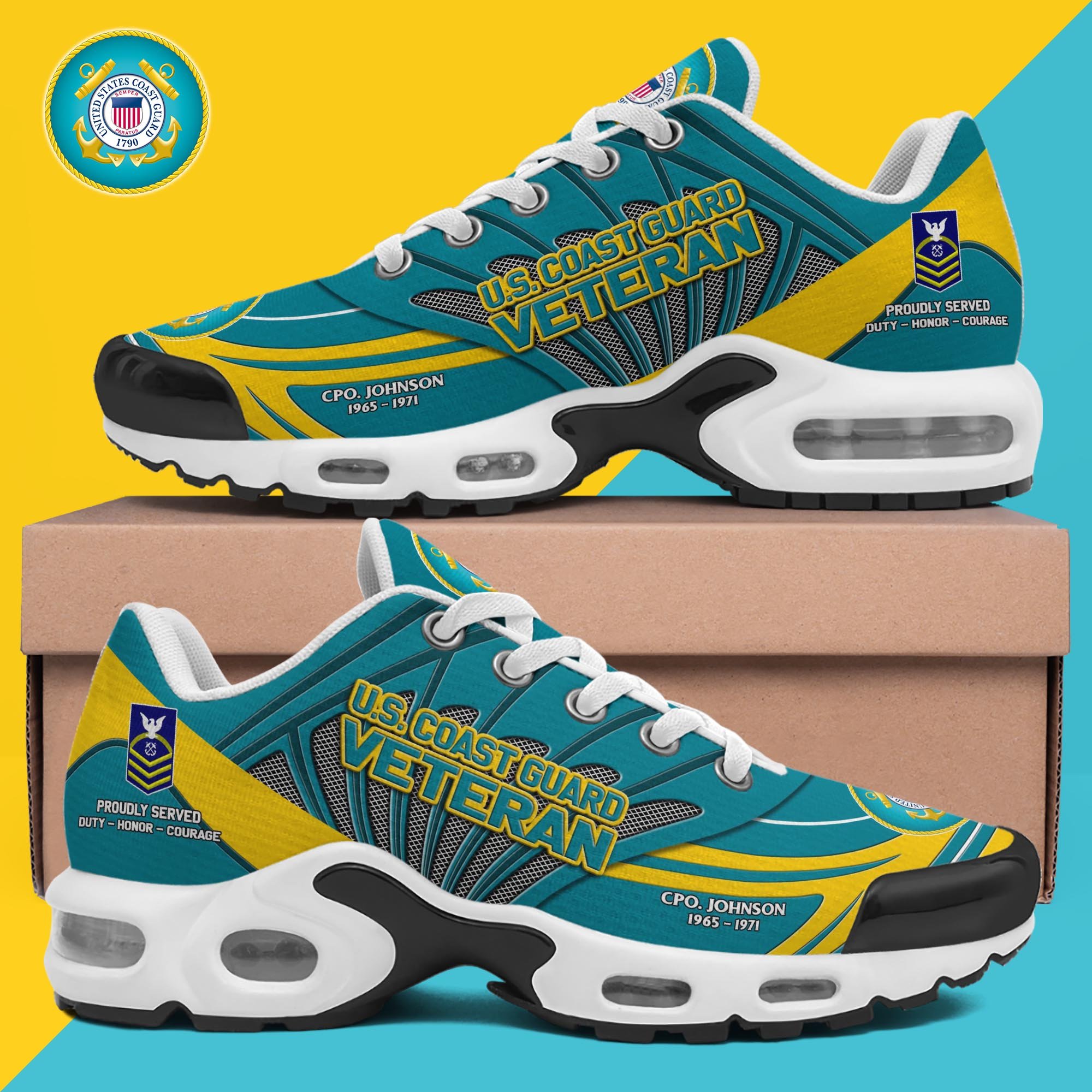 us coast guard tn shoes custom name rank and year military shoes military gifts ph475 6339 drib7