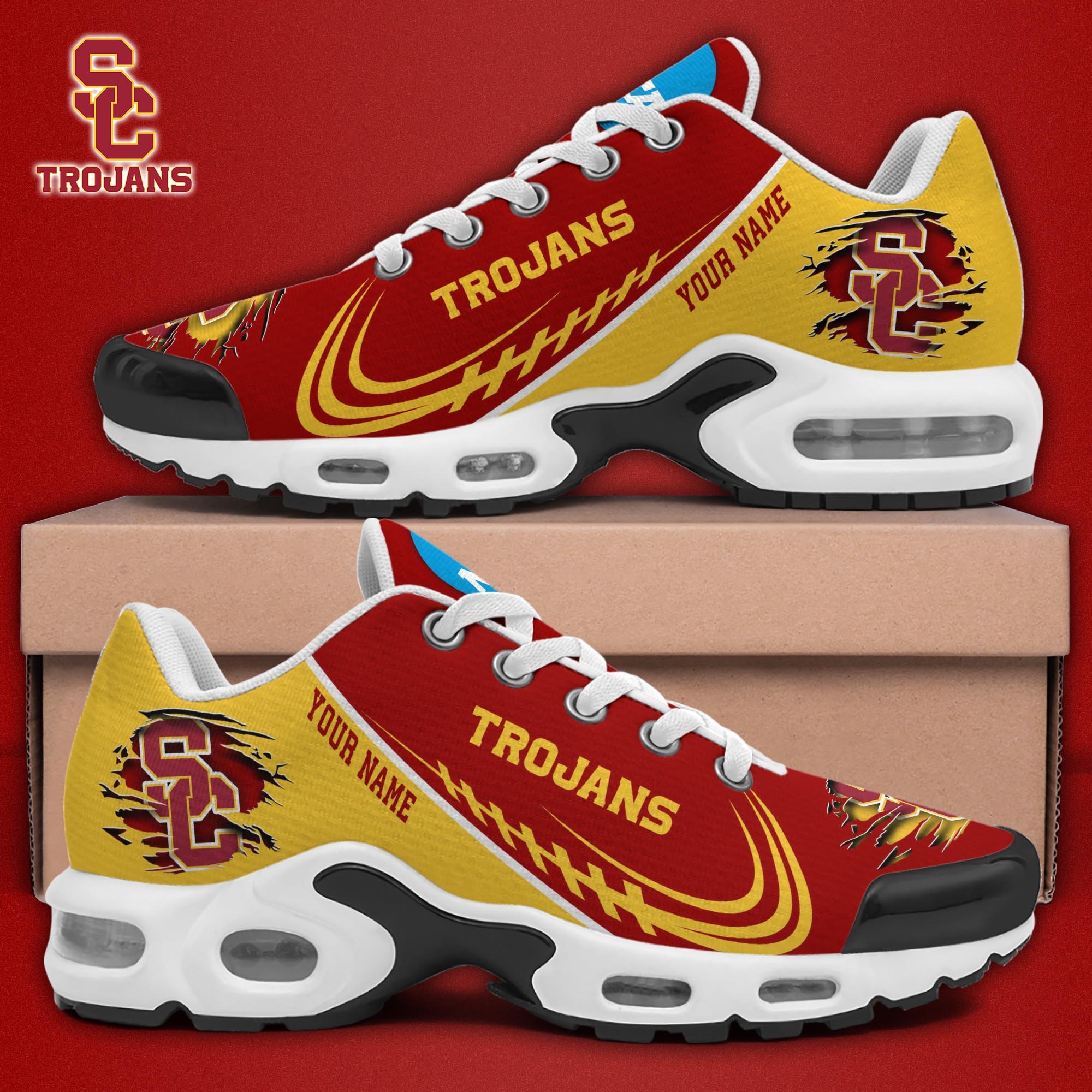 USC Trojans TN Shoes 2026 Version Custom Name 
