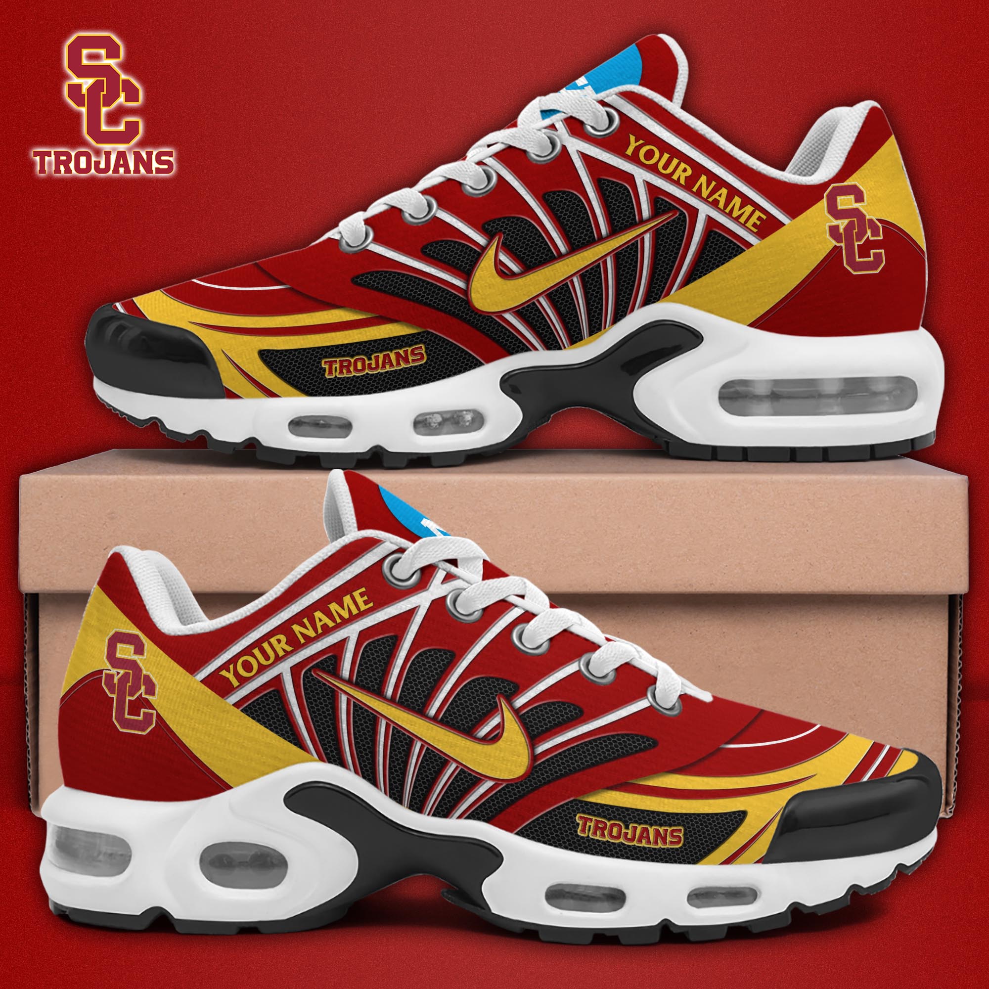USC Trojans TN Shoes 2026 Version Custom Name 