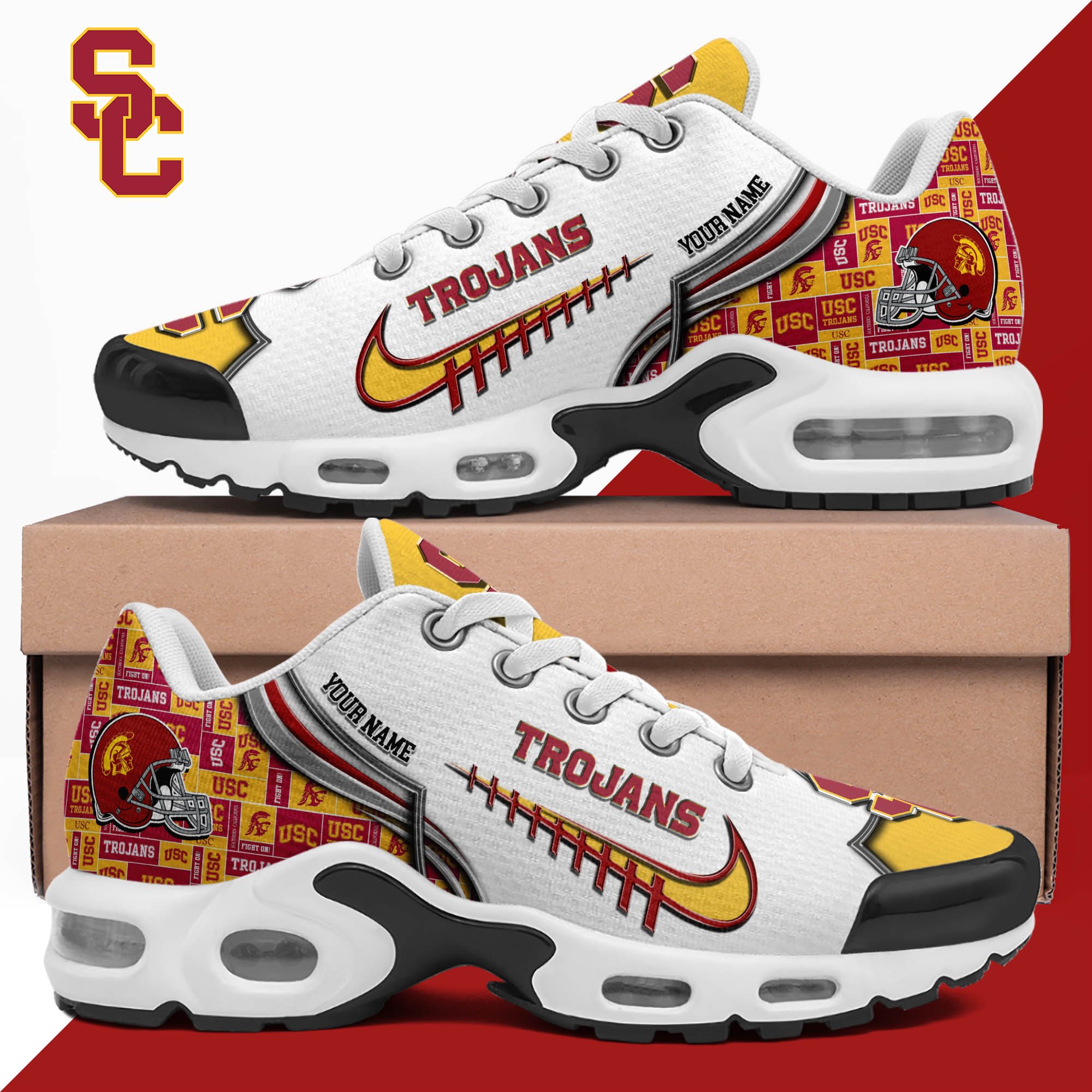 USC Trojans TN Shoes 2026 Version Custom Your Name 642