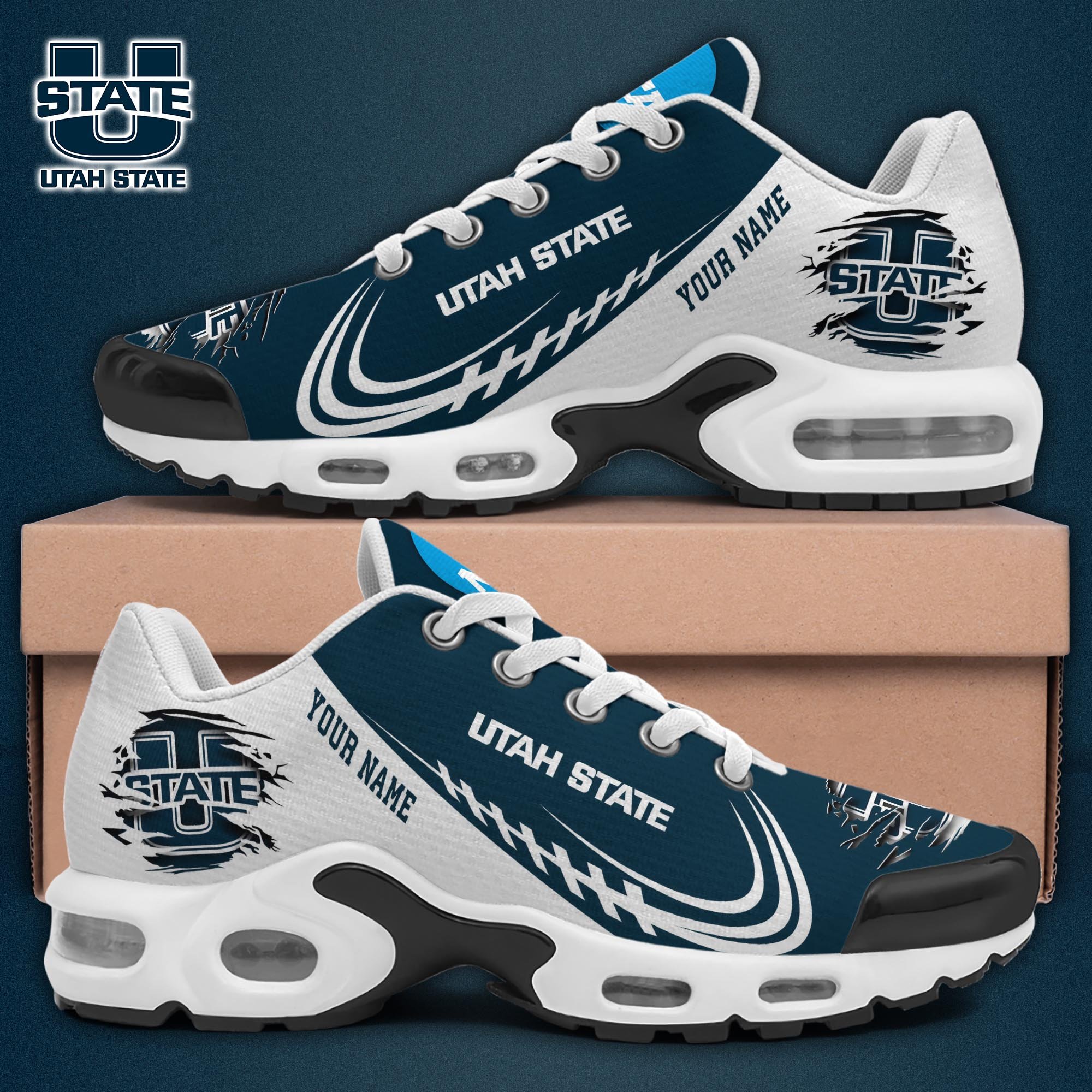 Utah State Aggies TN Shoes 2026 Version Custom Name 