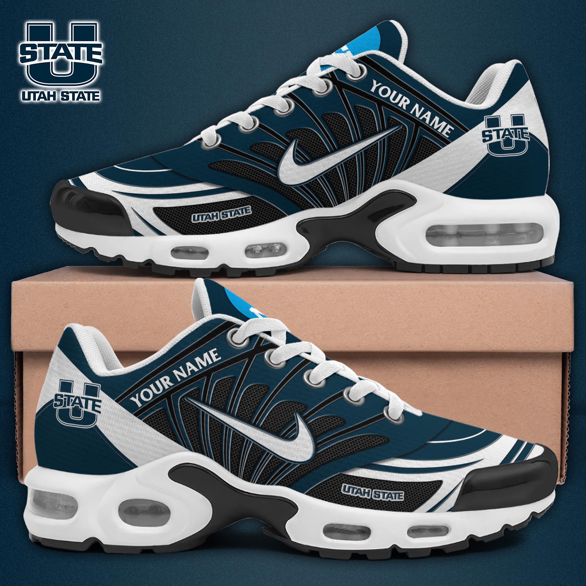 Utah State Aggies TN Shoes 2026 Version Custom Name 