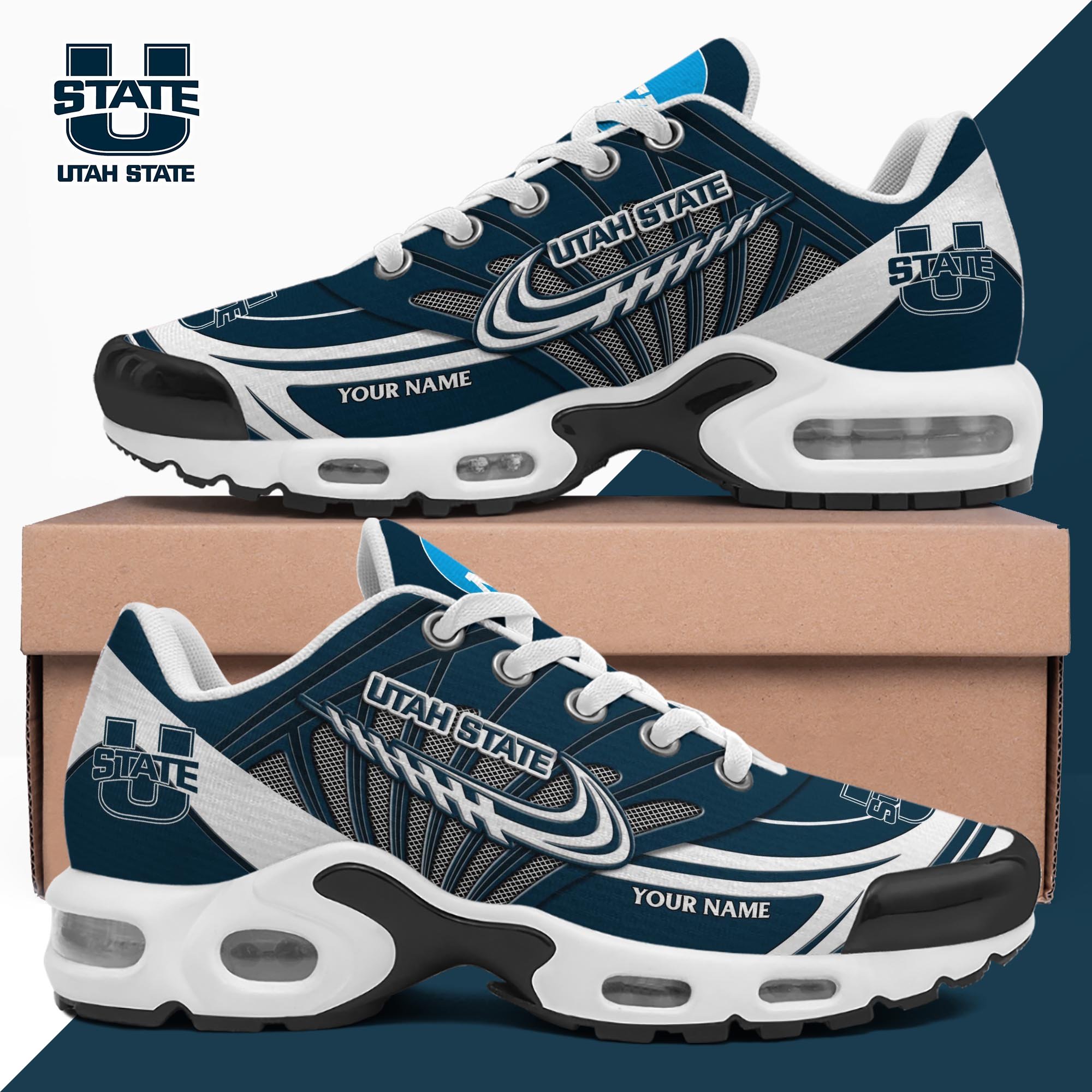 Utah State Aggies TN Shoes 2026 Version Custom Your Name 