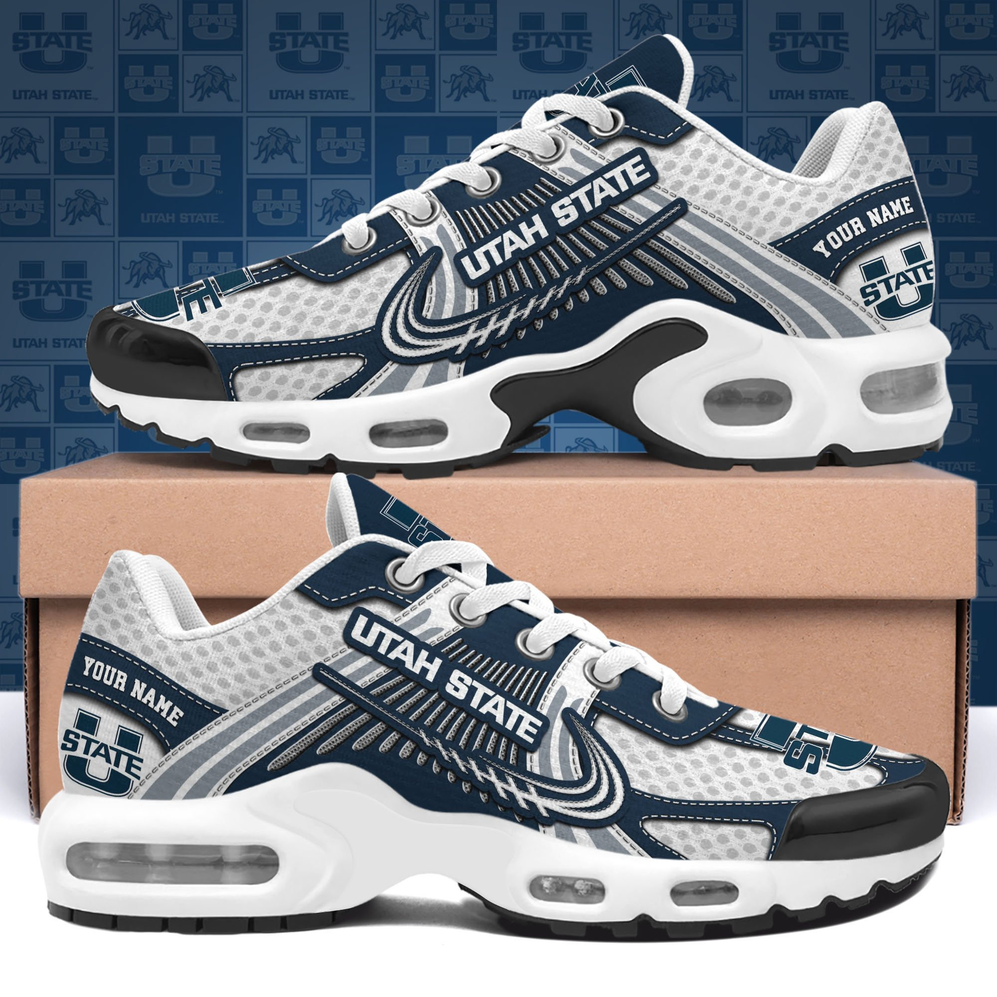 utah state aggies tn shoes custom your name sport shoes 3734 5lpku
