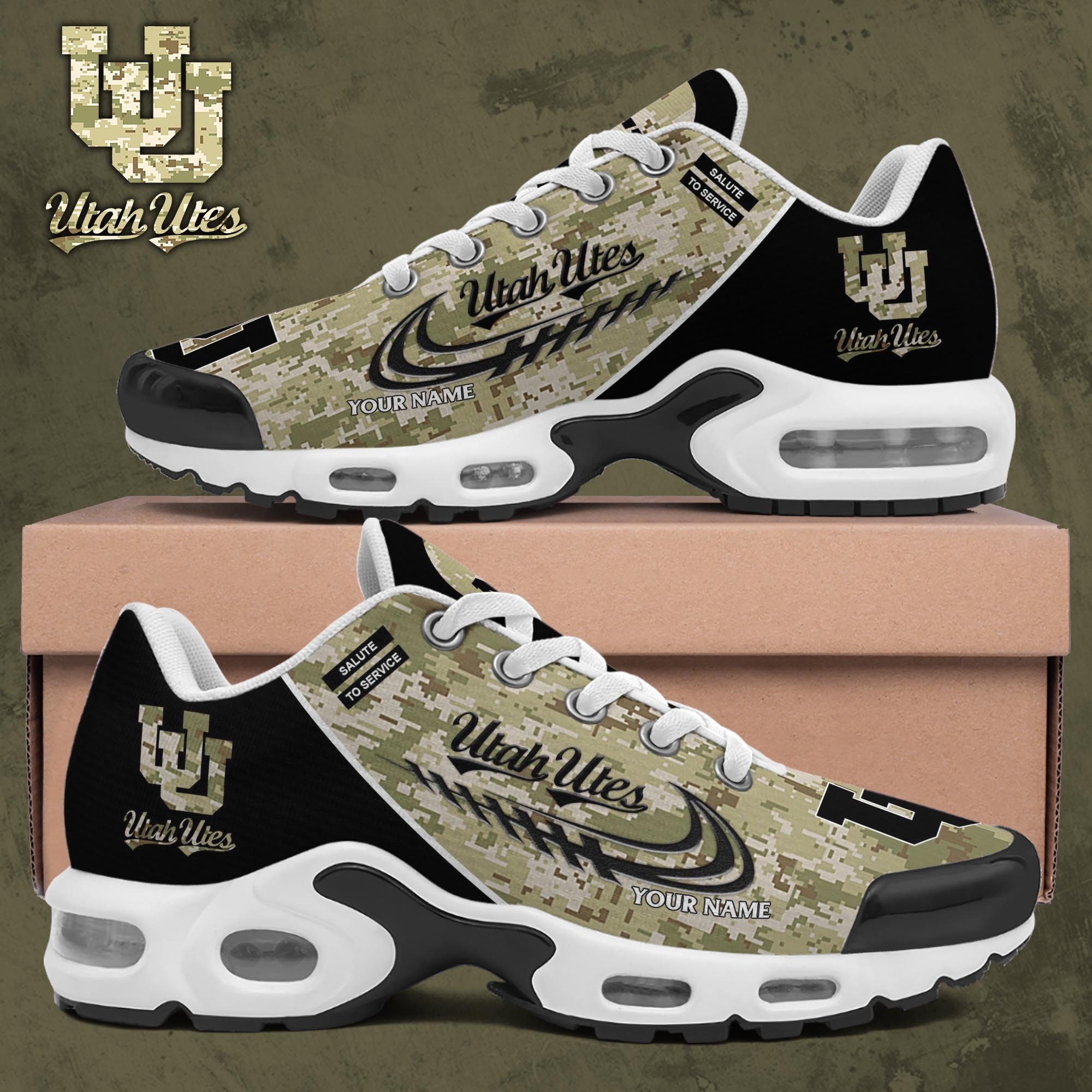 utah utes tn shoes 2026 version custom name camouflage shoes gifts for football lovers ph636 3679 iekp5