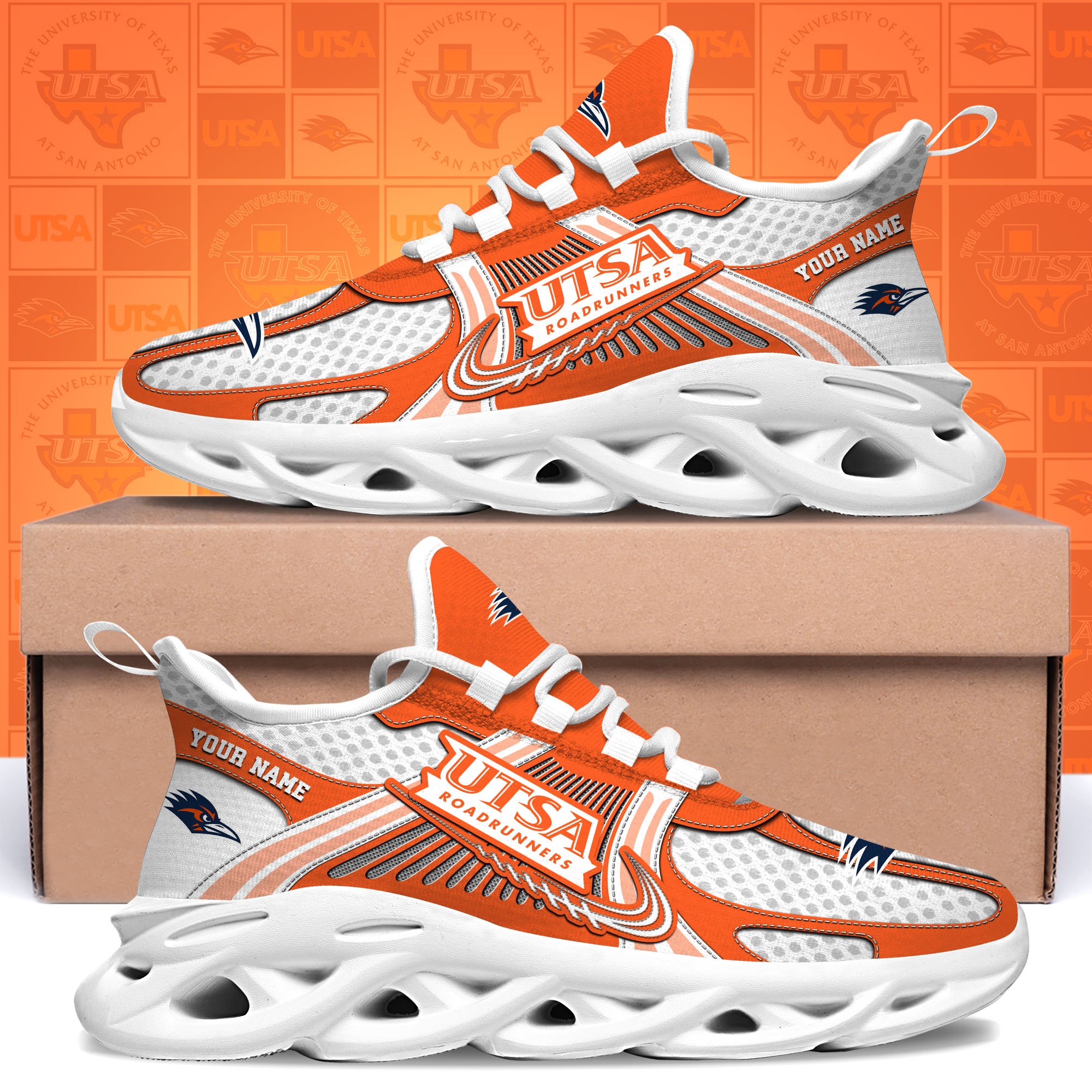utsa roadrunners clunky sneakers custom your name sport sneakers sport gifts for fan gifts for him 3169 kurto