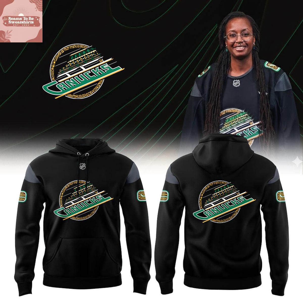 Vancouver Canucks x Black Excellence Night 2026 Hoodie 