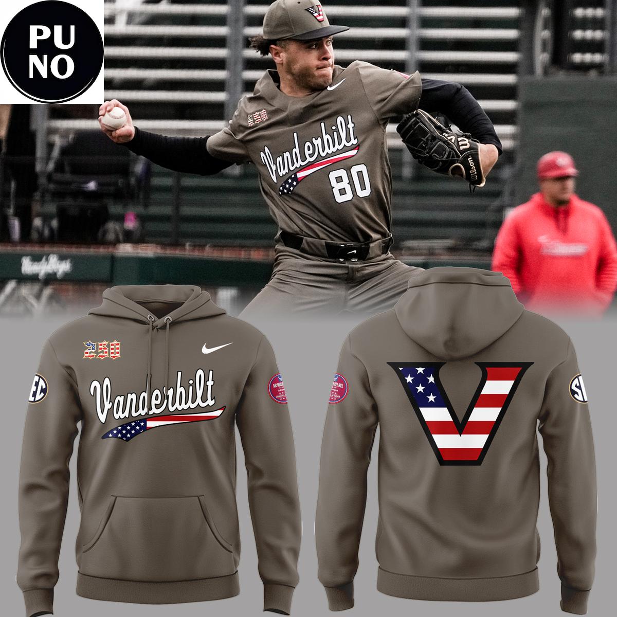 vanderbilt commodores 2026 salute to service usa military hoodie t shirt 5557 uzgqs