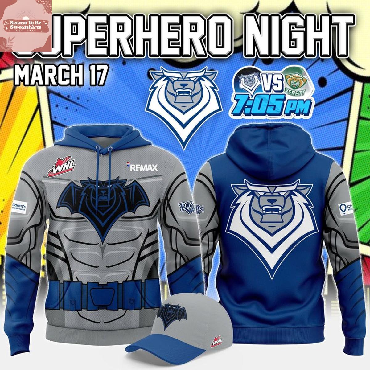 victoria royals x superhero night 2026 batman hoodie 6710 lkokb