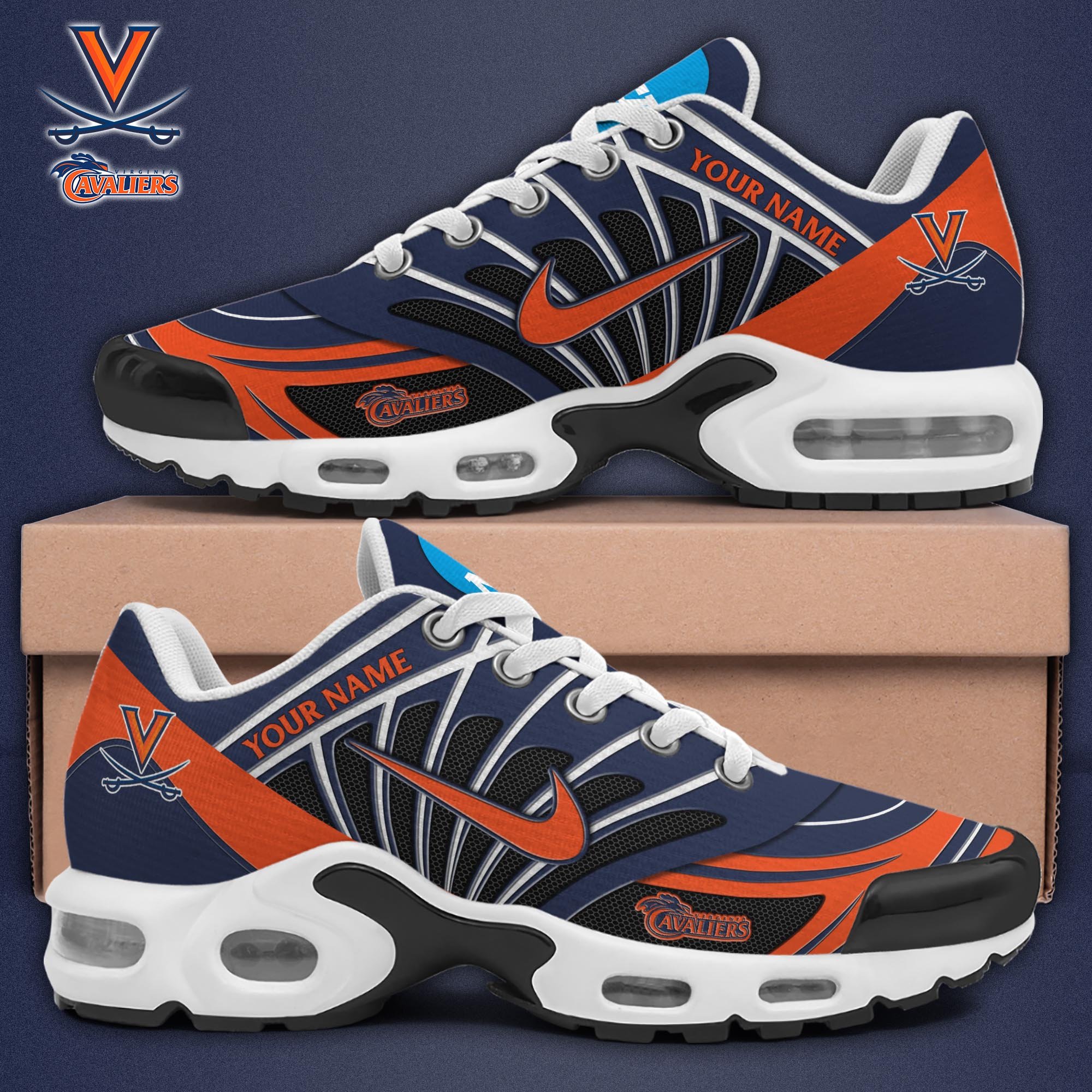 Virginia Cavaliers TN Shoes 2026 Version Custom Name 