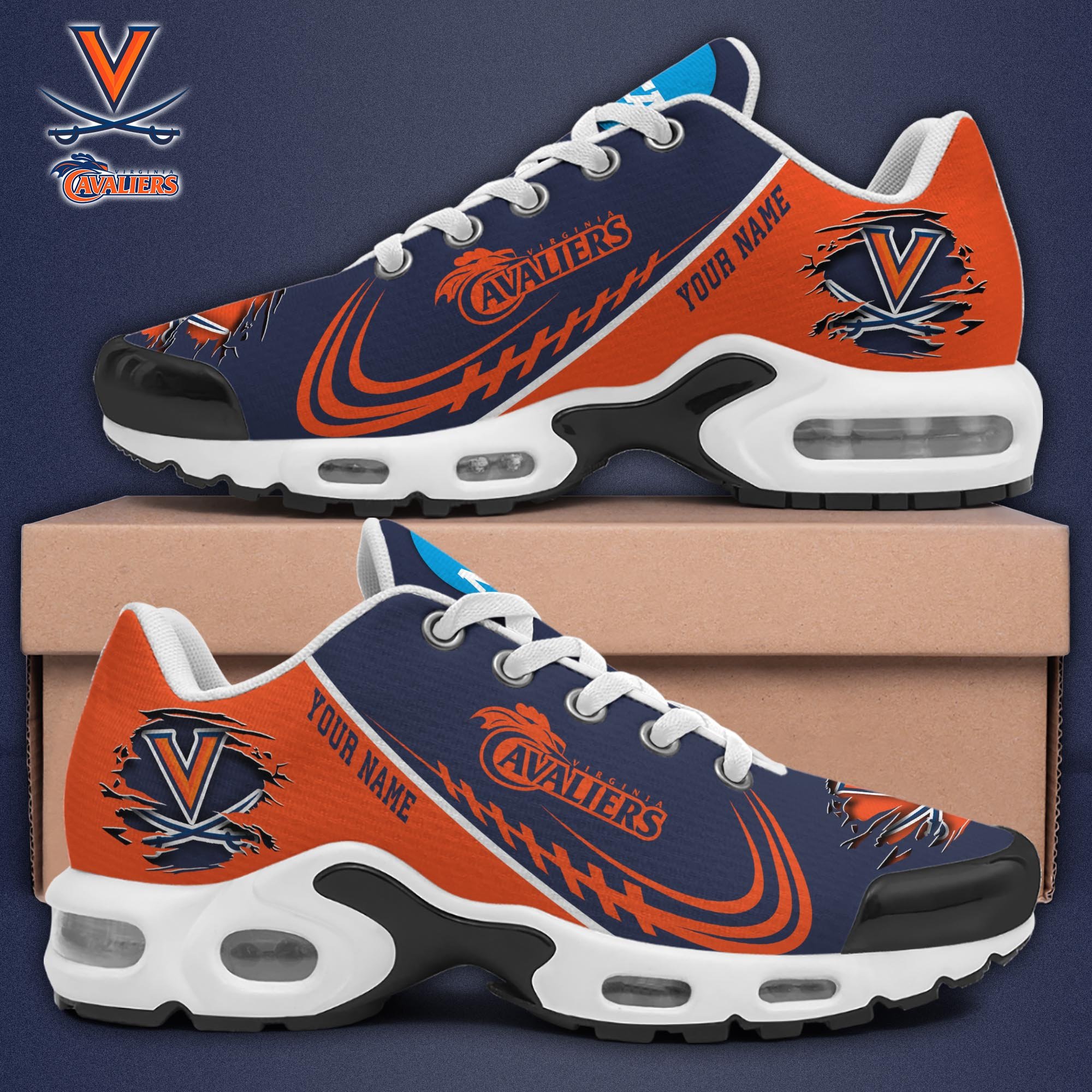virginia cavaliers tn shoes 2026 version custom name 8032 1i2na