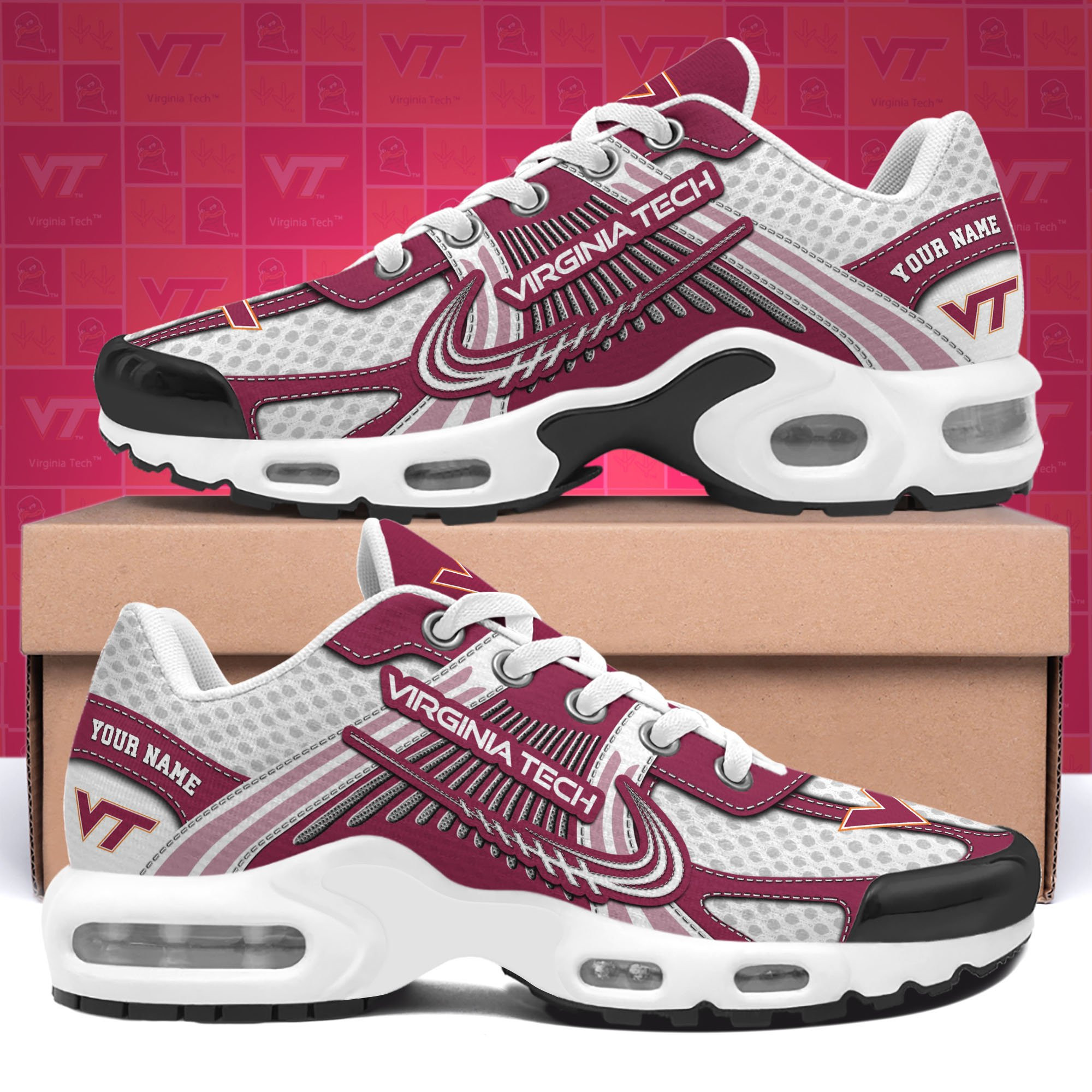 virginia tech hokies tn shoes custom your name sport shoes 2013 7inoq