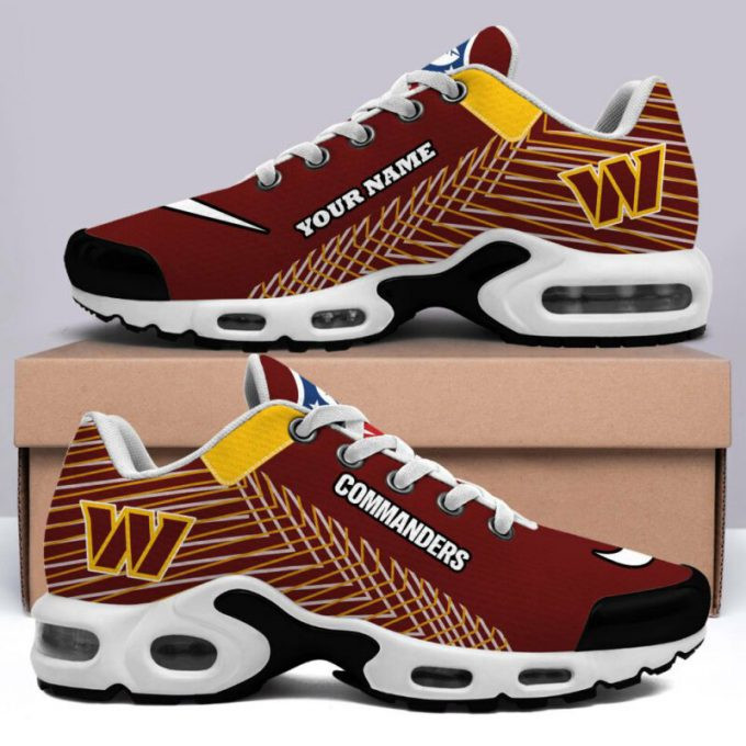 washington commanders custom name air max shoes air cushion sneakers 9383 54syr