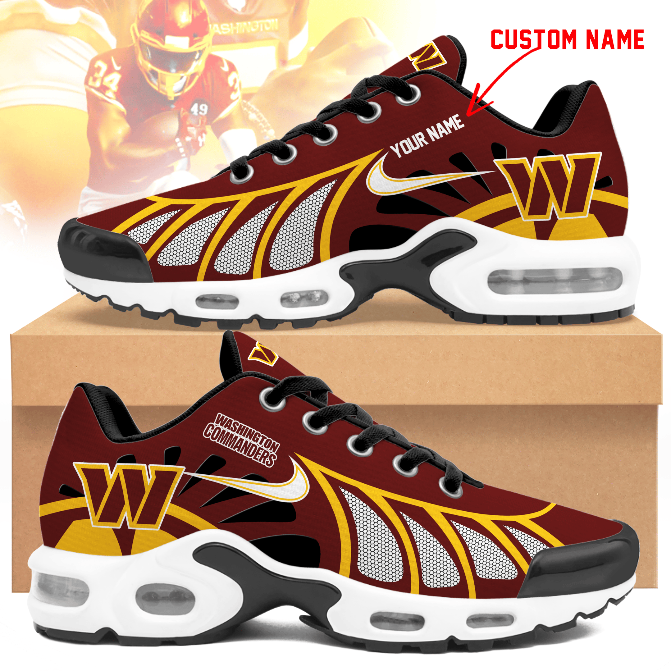 Washington Commanders  Personalized Air Max Shoes TD 050625
