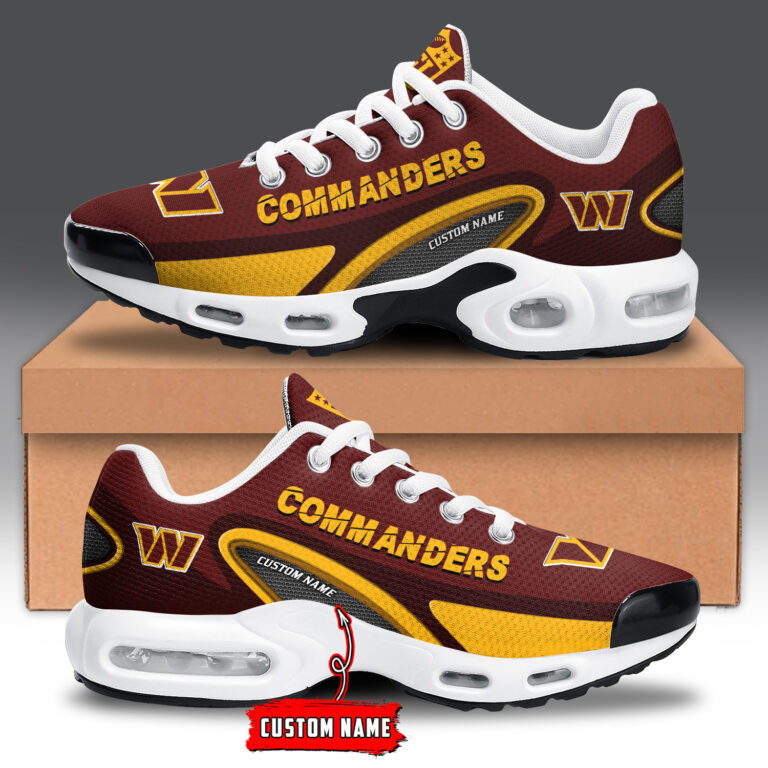 Washington Commanders Personalized Name Team Logo Mix Colors Oval Line TN Air Max Shoes Air Cushion Sneakers