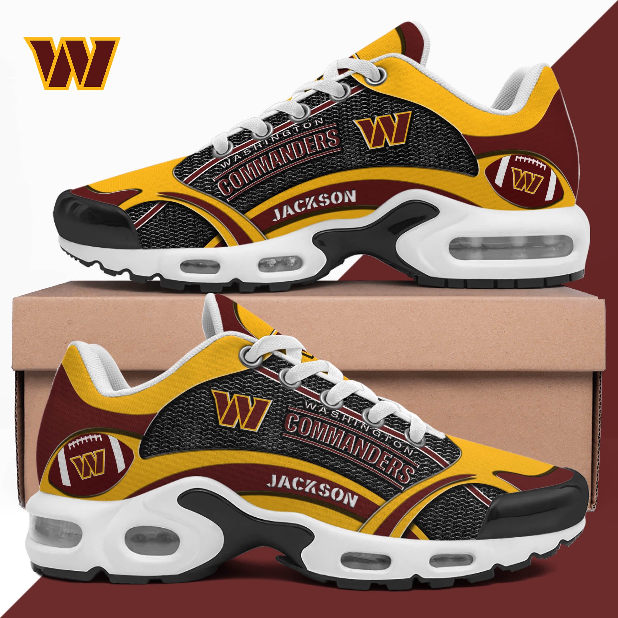 Washington Commanders Team TN Shoes 2026 Version Custom Name 889