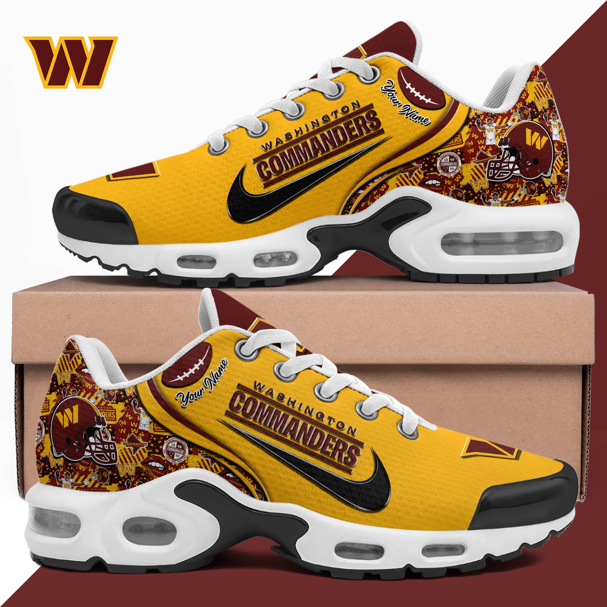 Washington Commanders TN Shoes 2026 Version Custom Your Name 499