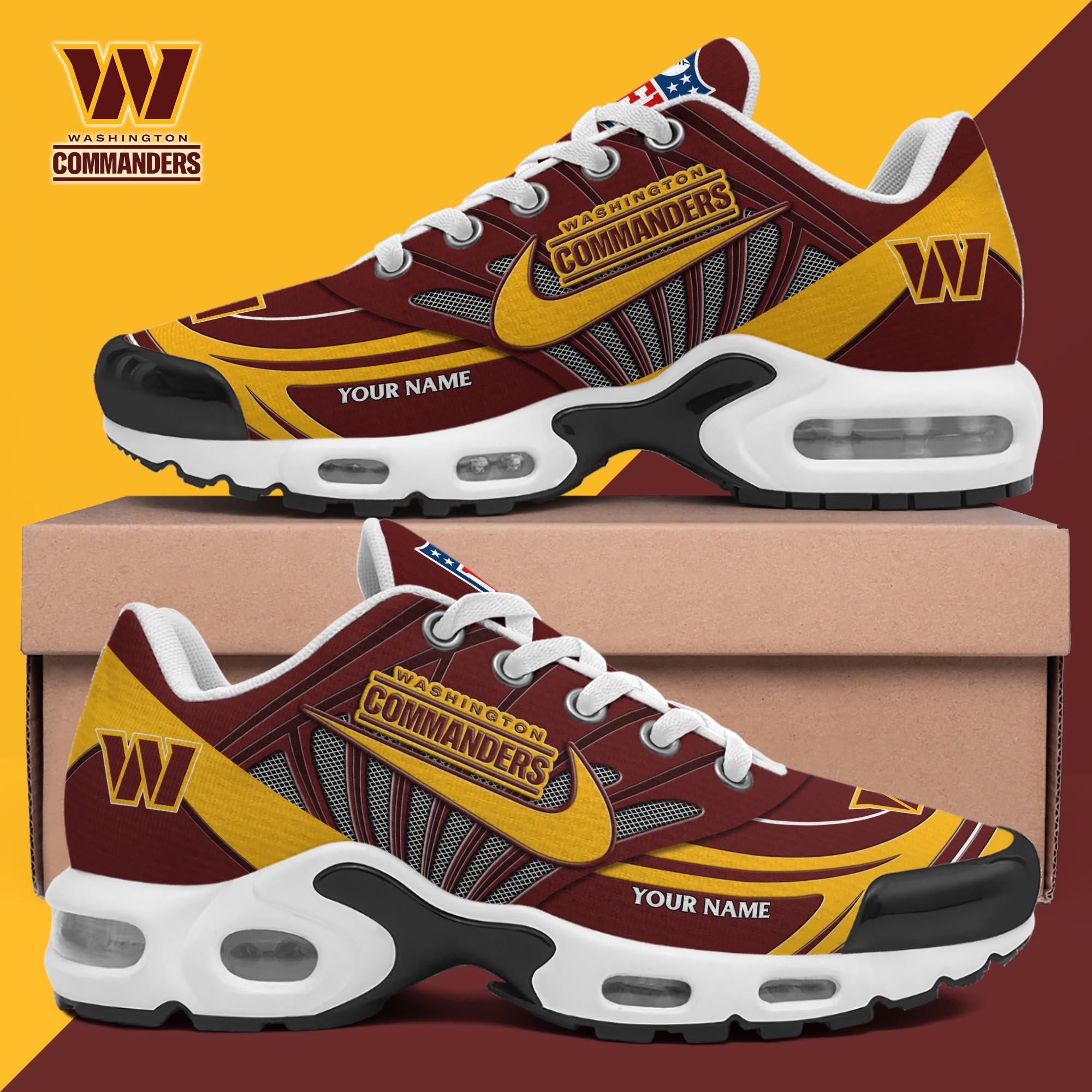 Washington Commanders TN Shoes 2026 Version Custom Your Name 582